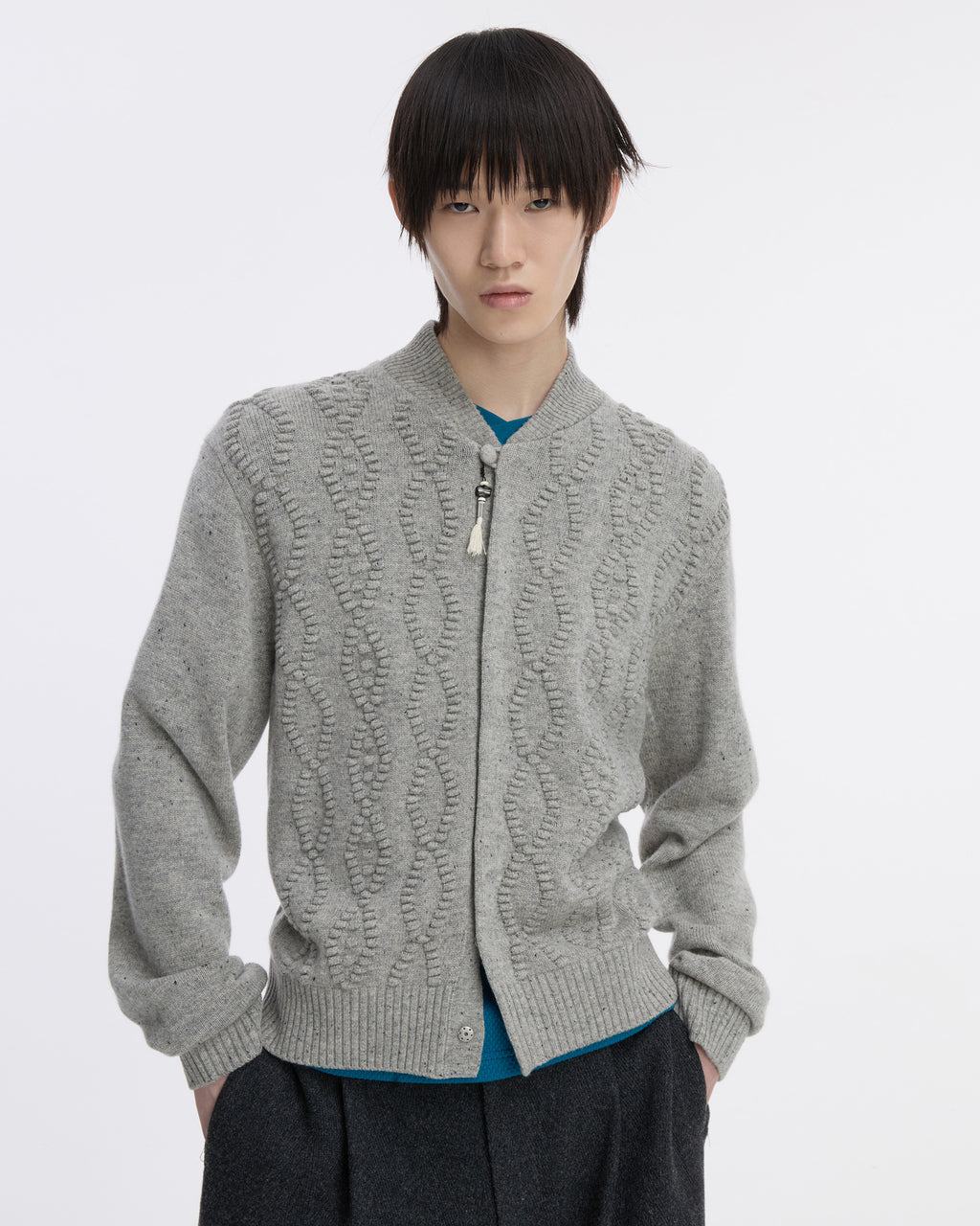 Ader Error - Cardigan Product. 38 (Grey) product image 4 | TRAB K-Fashion Australia