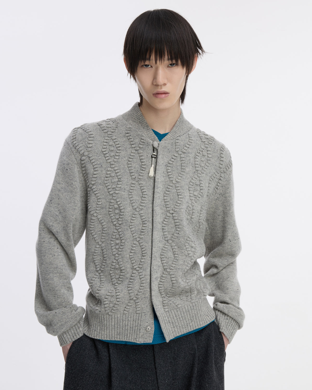 Ader Error - Cardigan Product. 38 (Grey) product image 4 | TRAB K-Fashion Australia