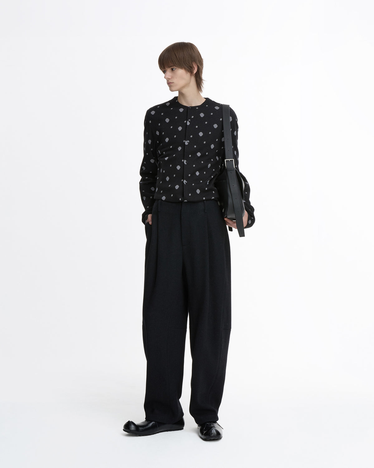 Ader Error - Cardigan Product. 40 (Noir) product image 1 | TRAB K-Fashion Australia