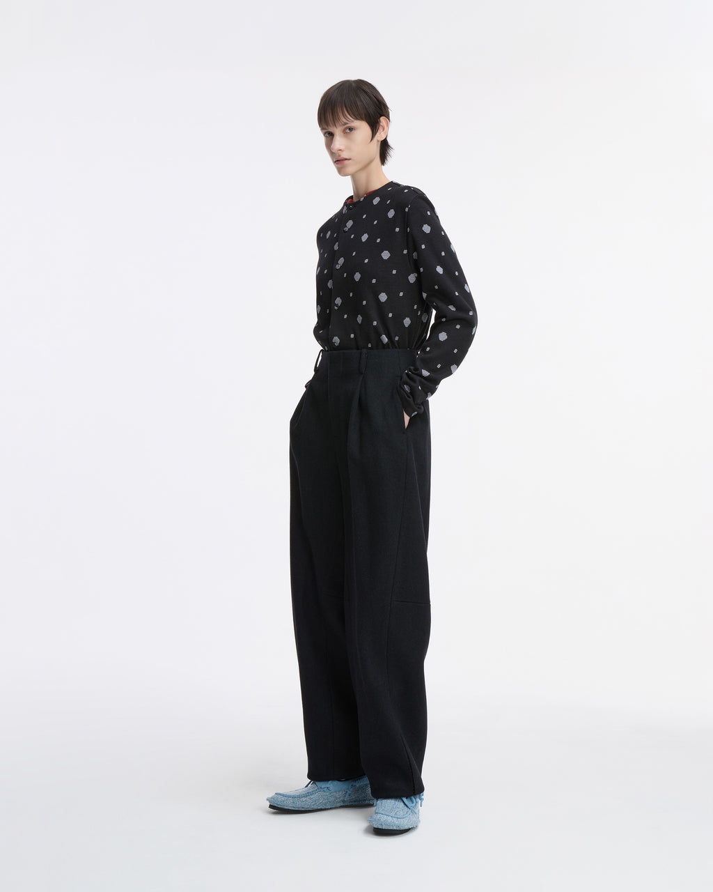 Ader Error - Cardigan Product. 40 (Noir) product image 6 | TRAB K-Fashion Australia