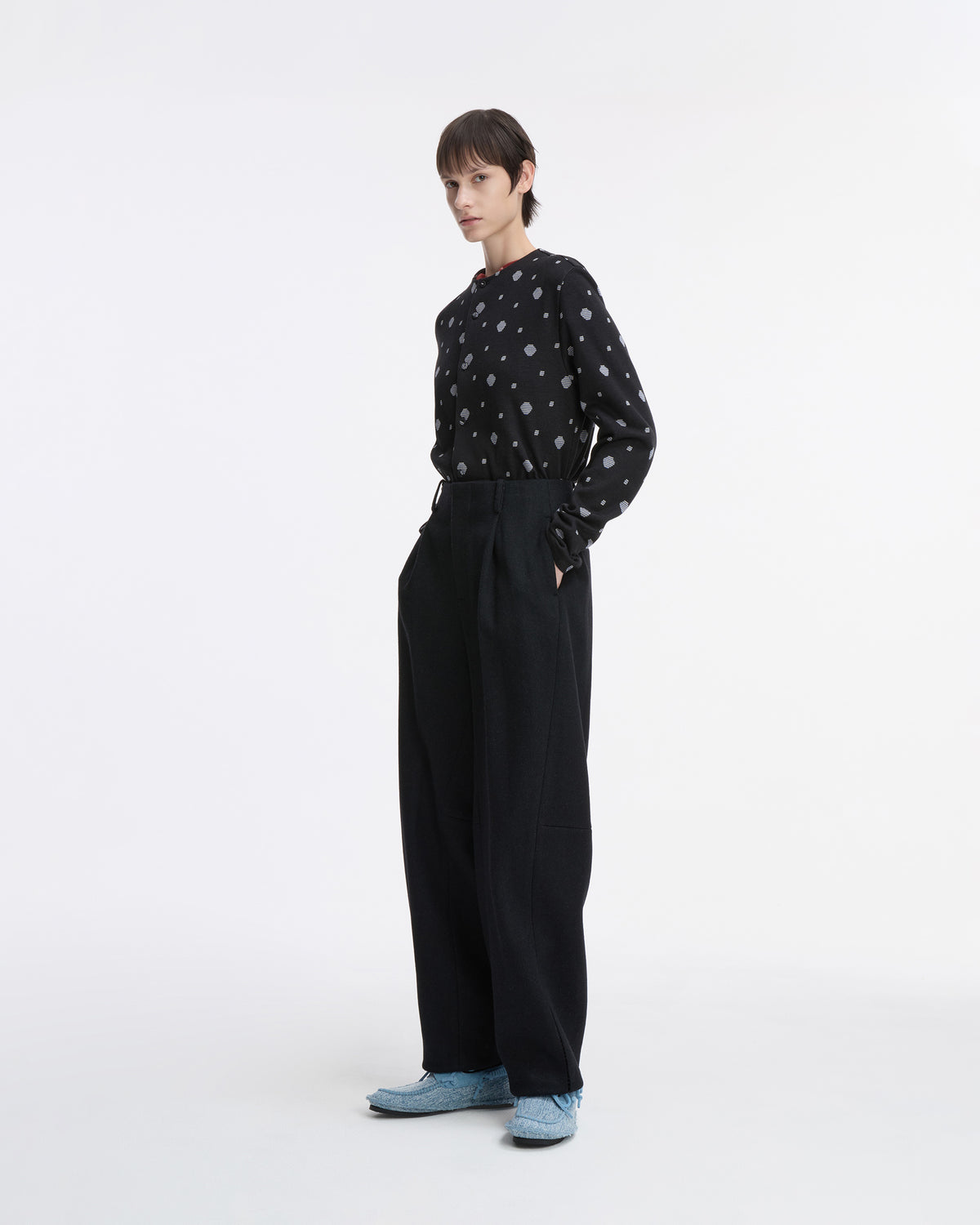 Ader Error - Cardigan Product. 40 (Noir) product image 6 | TRAB K-Fashion Australia