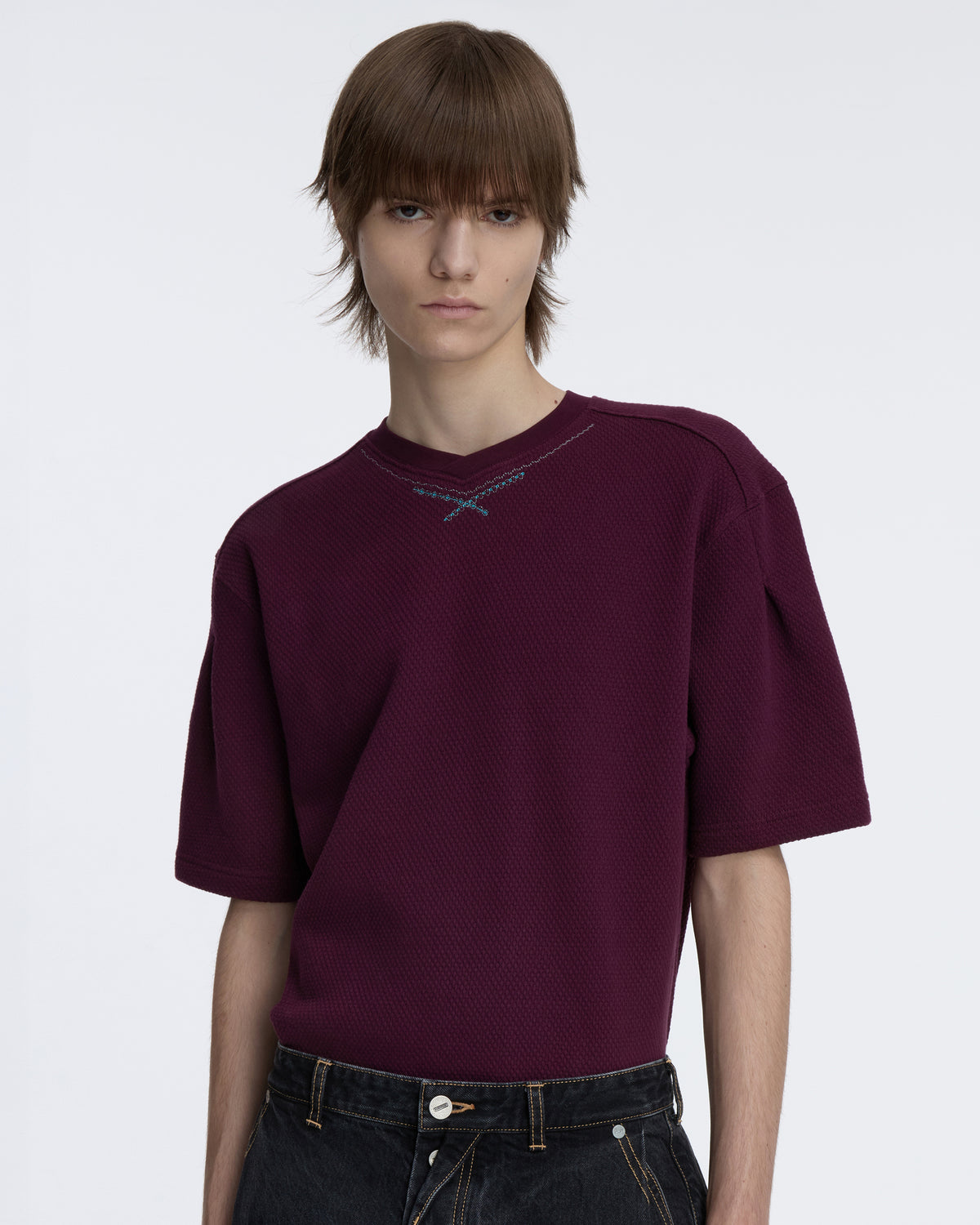 Ader Error - T-shirt Product. 26 (Burgundy) product image 5 | TRAB K-Fashion Australia