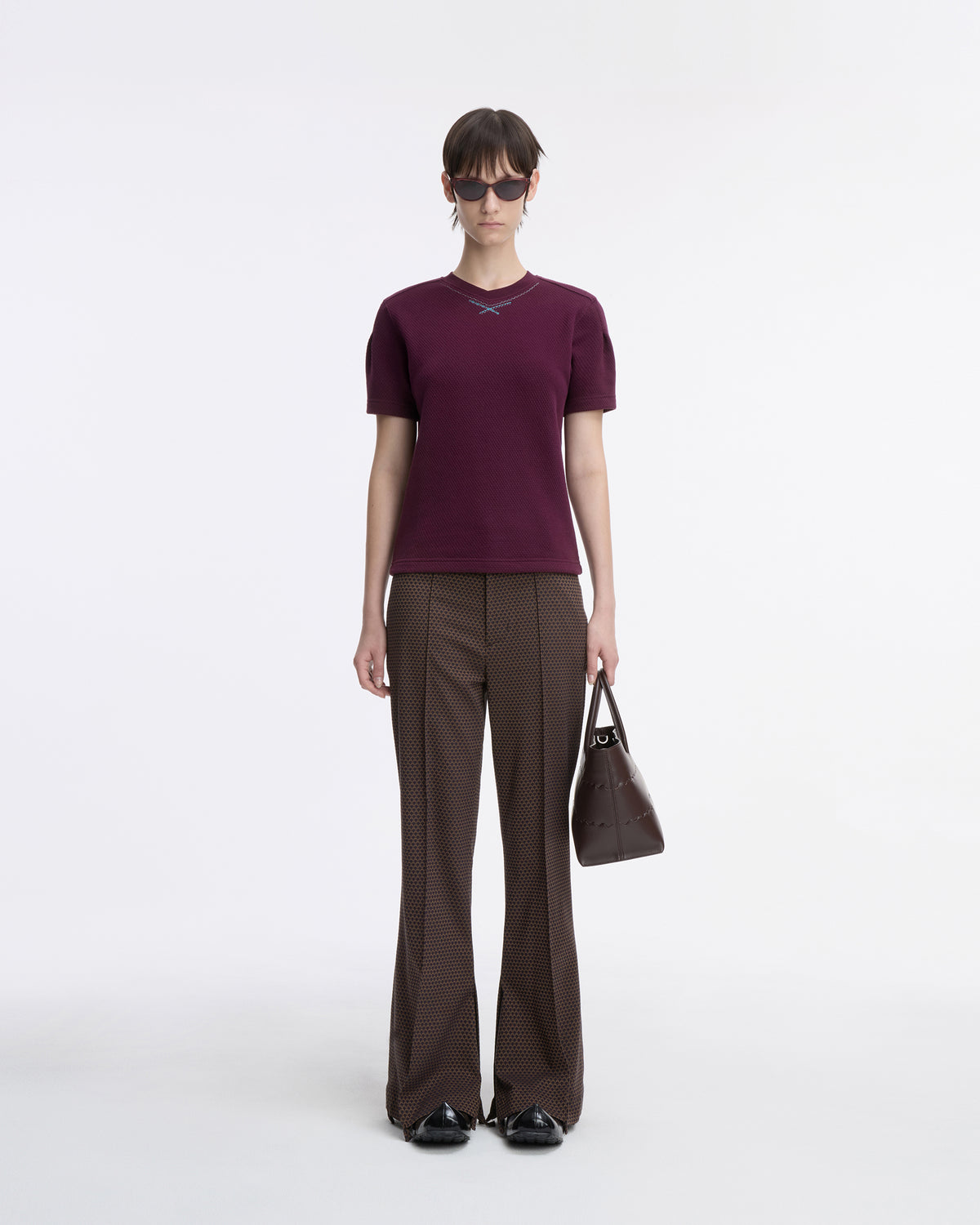 Ader Error - T-shirt Product. 26 (Burgundy) product image 7 | TRAB K-Fashion Australia