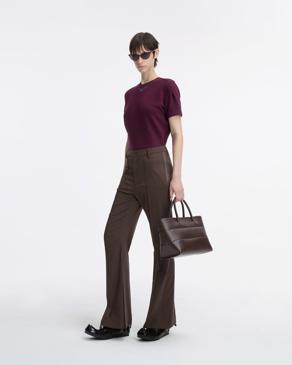 Ader Error - T-shirt Product. 26 (Burgundy) product image 9 | TRAB K-Fashion Australia