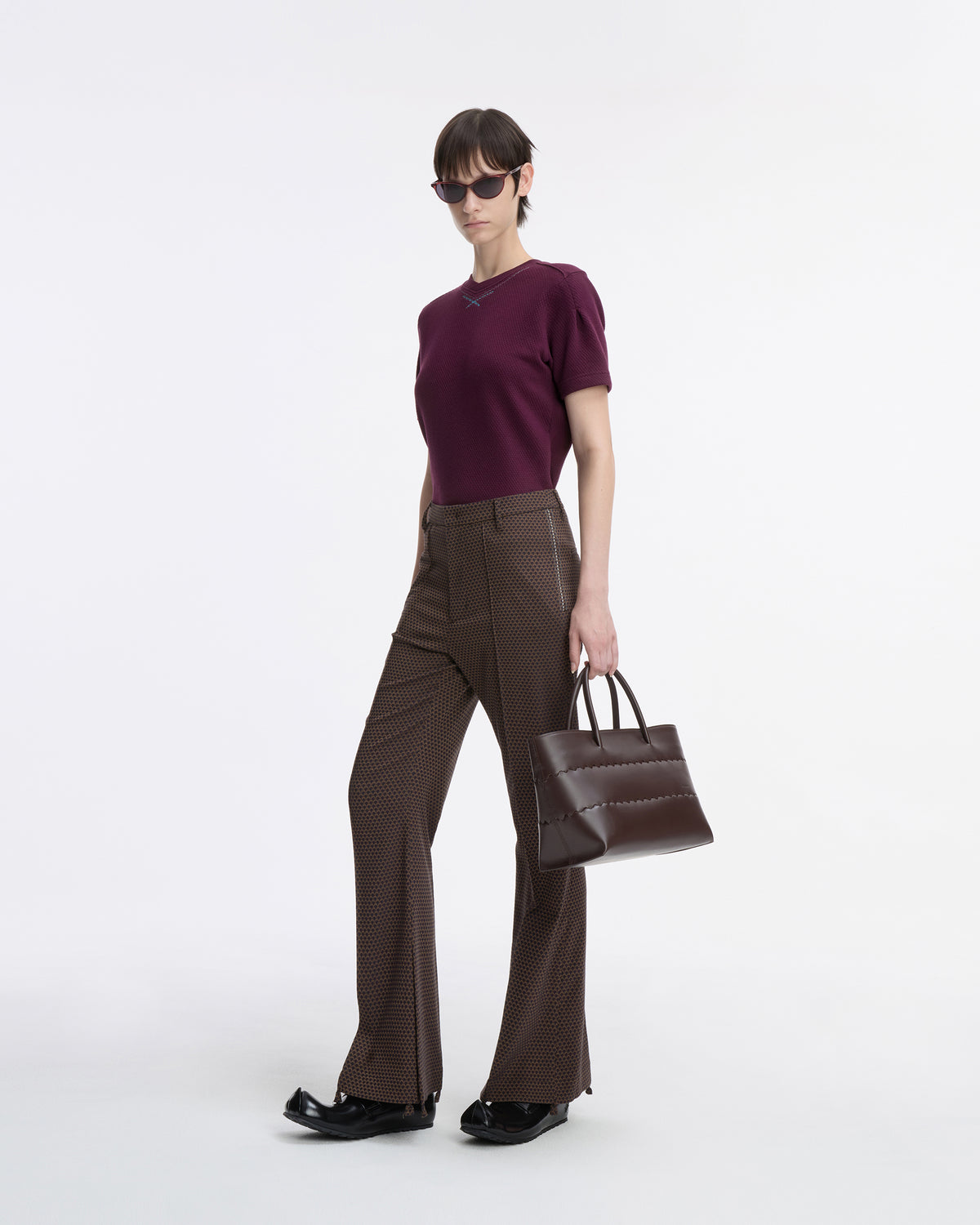 Ader Error - T-shirt Product. 26 (Burgundy) product image 9 | TRAB K-Fashion Australia