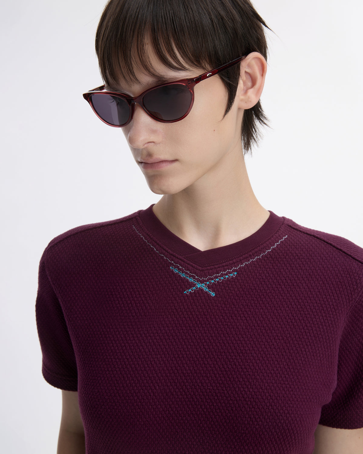 Ader Error - T-shirt Product. 26 (Burgundy) product image 10 | TRAB K-Fashion Australia
