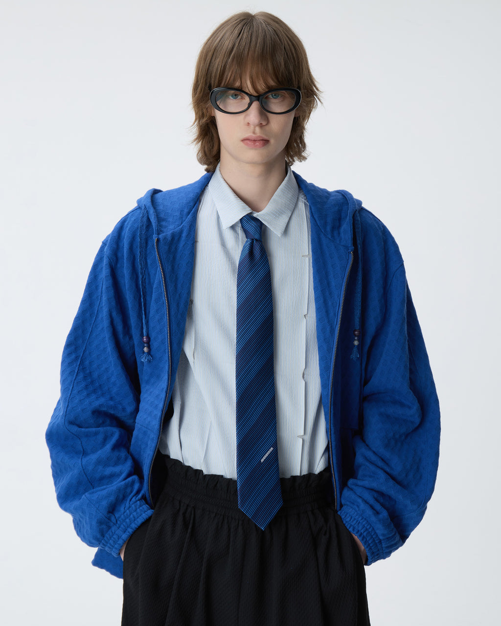 Ader Error - Meadow Hoodie zip-up Product. 21 (Blue) product image 14 | TRAB K-Fashion Australia