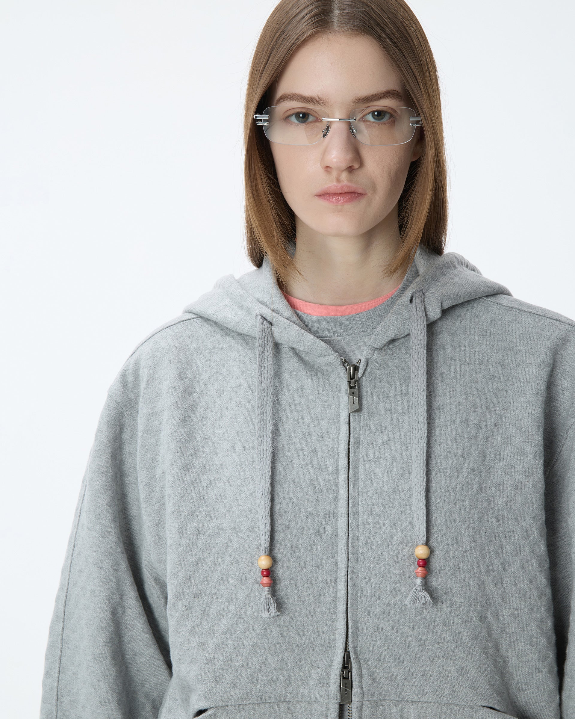 Ader Error - Meadow Hoodie zip-up Product. 21 (Grey) product image 4 | TRAB K-Fashion Australia