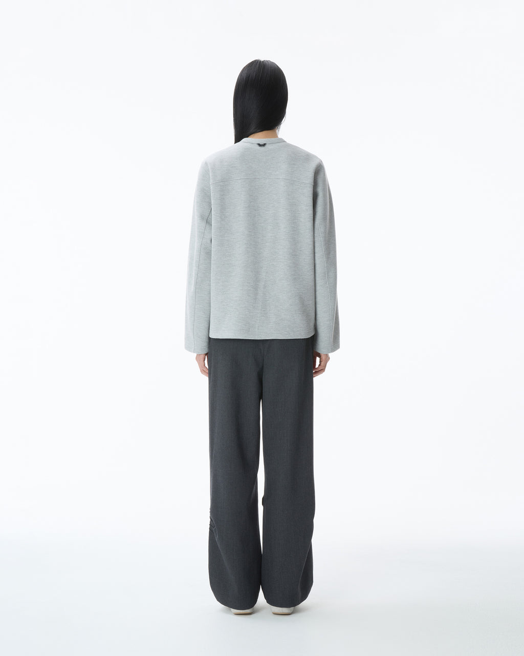 Ader Error - Henley Neck  LS T-shirt Product. 22 (Grey) product image 3 | TRAB K-Fashion Australia