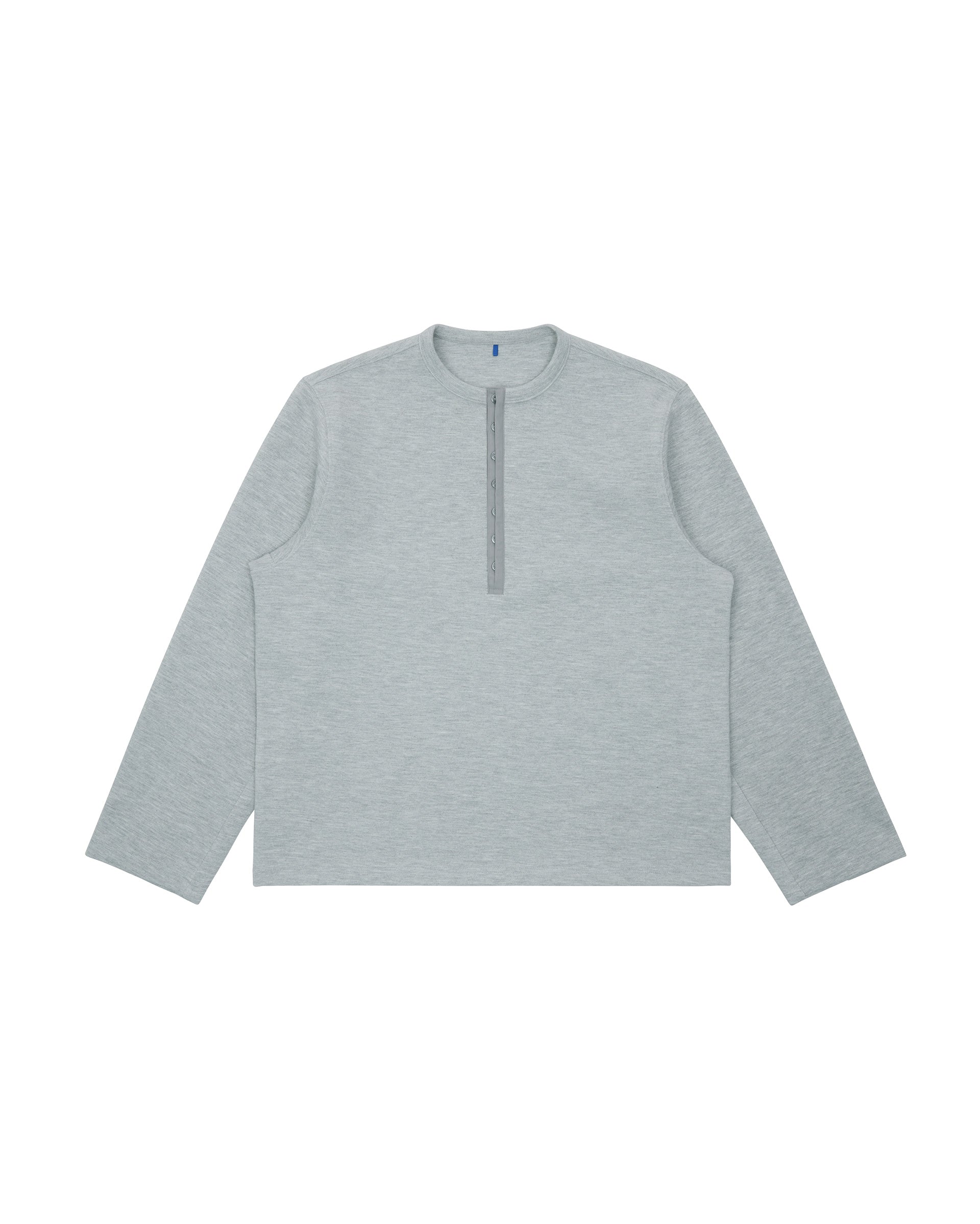 Ader Error - Henley Neck  LS T-shirt Product. 22 (Grey) product image 8 | TRAB K-Fashion Australia