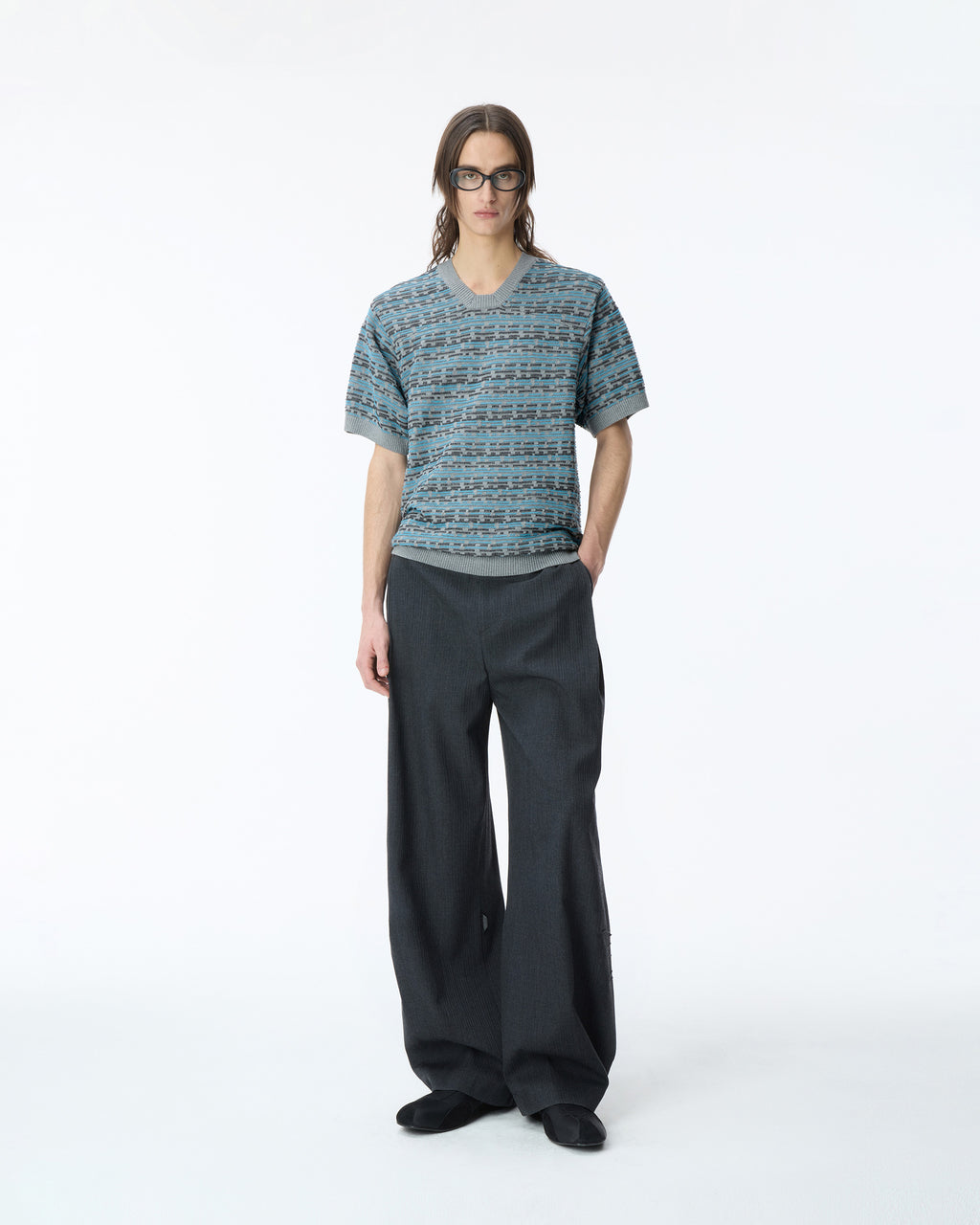 Ader Error - Half Sleeve Knit Product. 26 (Grey) product image 7 | TRAB K-Fashion Australia