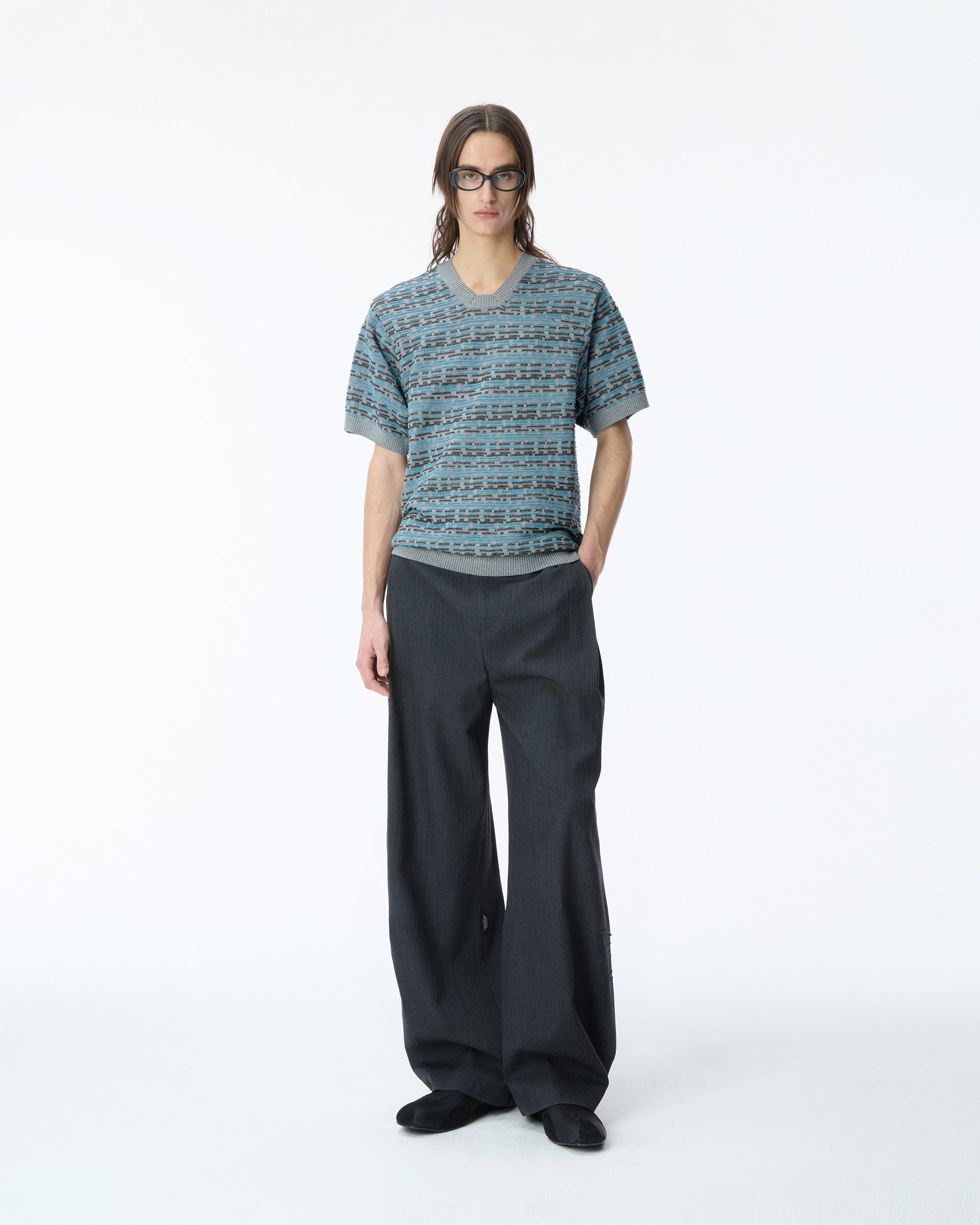 Ader Error - Half Sleeve Knit Product. 26 (Grey) product image 7 | TRAB K-Fashion Australia