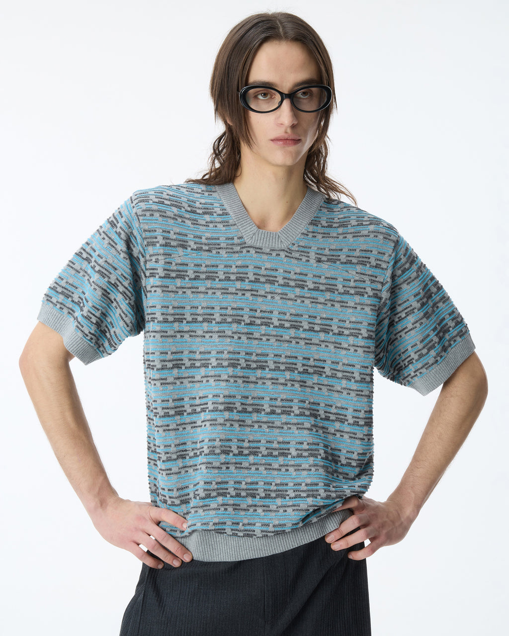 Ader Error - Half Sleeve Knit Product. 26 (Grey) product image 10 | TRAB K-Fashion Australia
