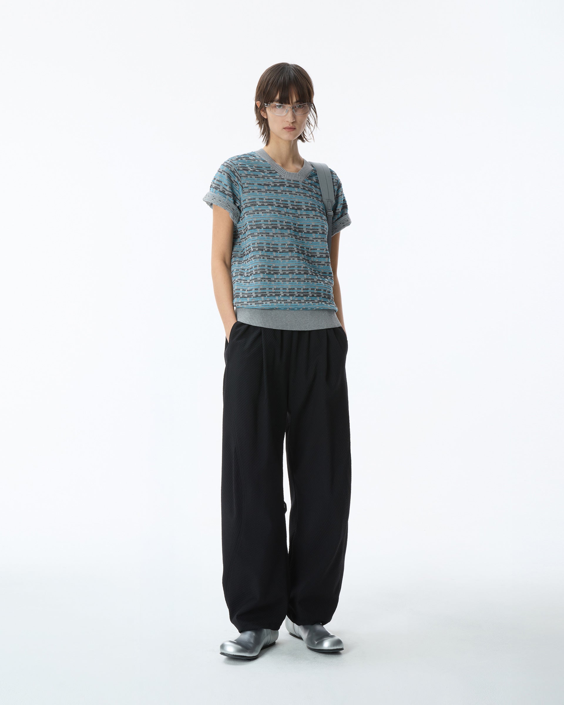 Ader Error - Half Sleeve Knit Product. 26 (Grey) product image 1 | TRAB K-Fashion Australia