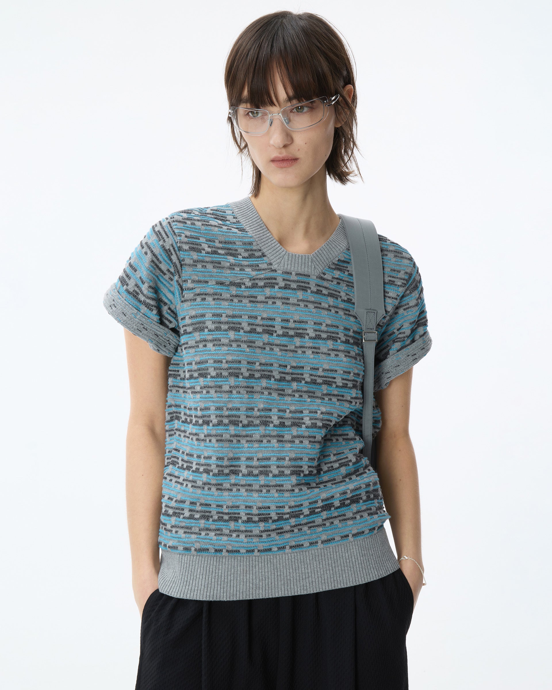 Ader Error - Half Sleeve Knit Product. 26 (Grey) product image 4 | TRAB K-Fashion Australia