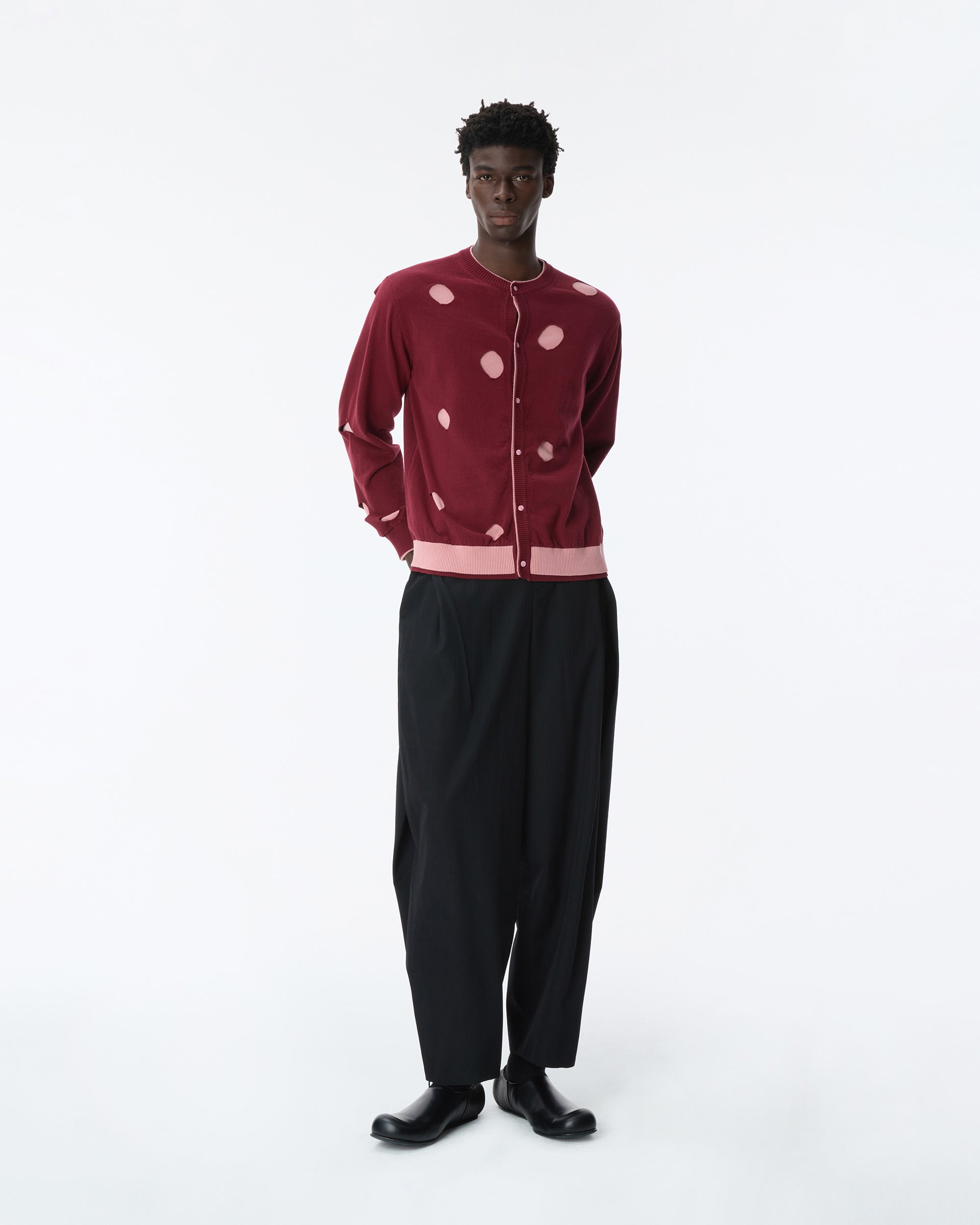 Ader Error - Cardigan Product. 27 (Burgundy) product image 8 | TRAB K-Fashion Australia