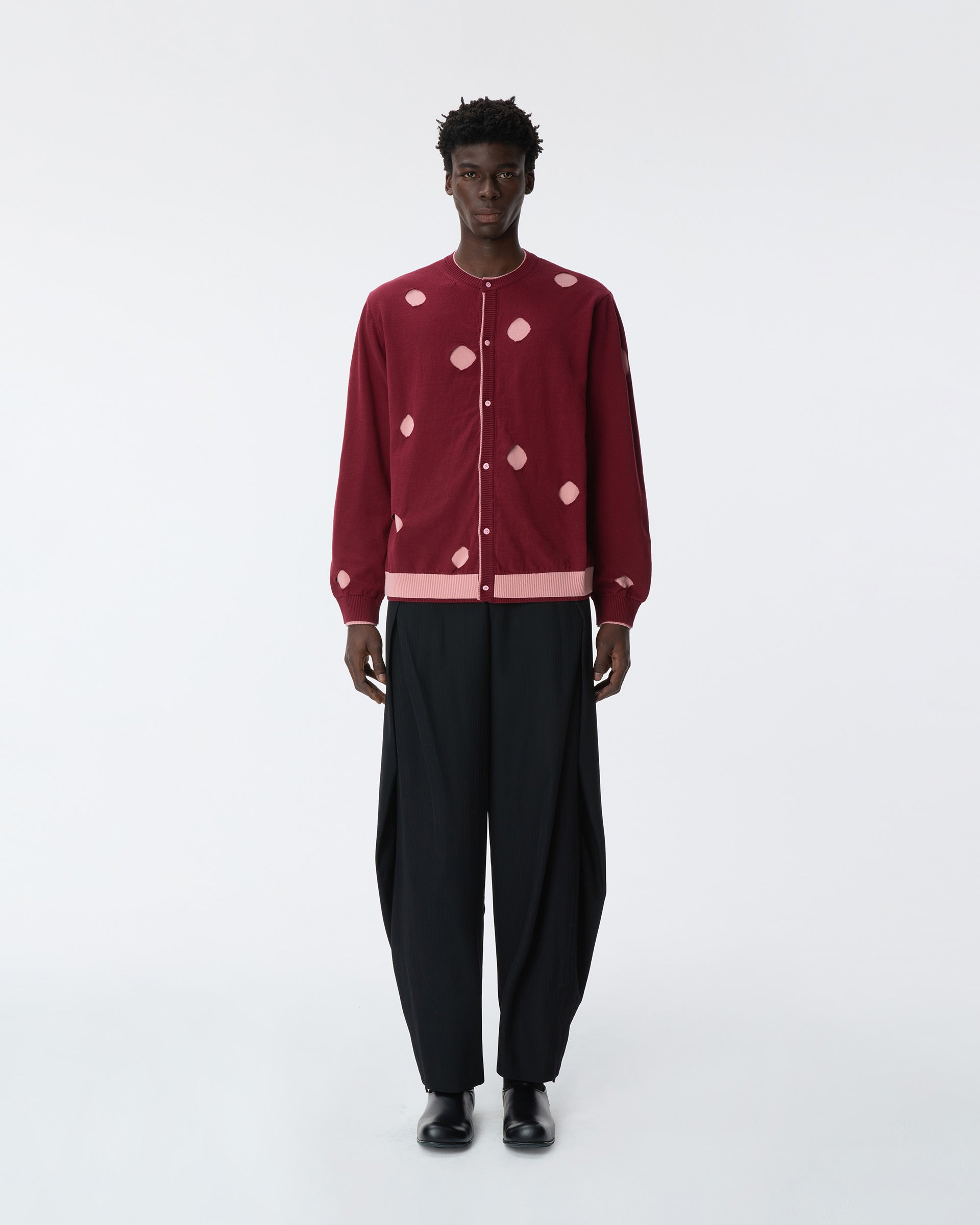 Ader Error - Cardigan Product. 27 (Burgundy) product image 9 | TRAB K-Fashion Australia