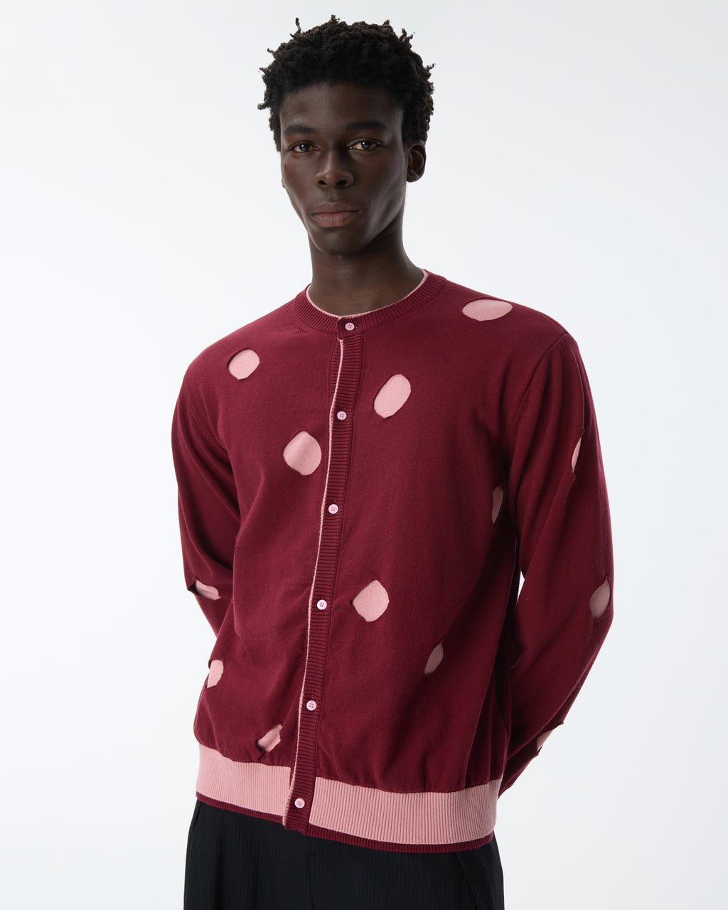 Ader Error - Cardigan Product. 27 (Burgundy) product image 11 | TRAB K-Fashion Australia