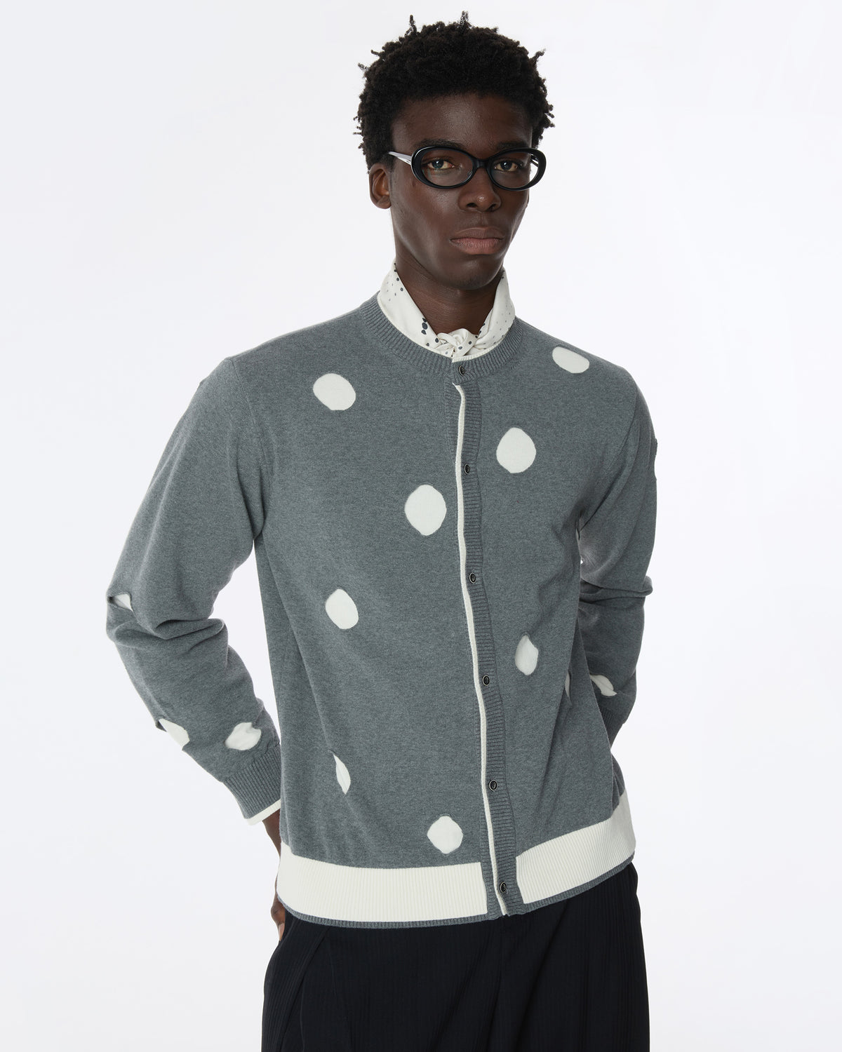 Ader Error - Cardigan Product. 27 (Grey) product image 4 | TRAB K-Fashion Australia