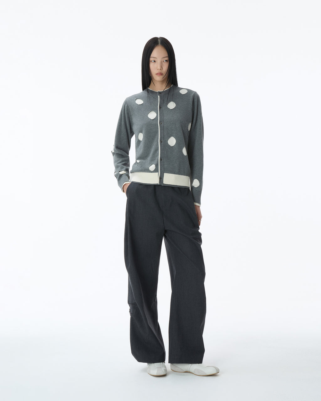 Ader Error - Cardigan Product. 27 (Grey) product image 5 | TRAB K-Fashion Australia