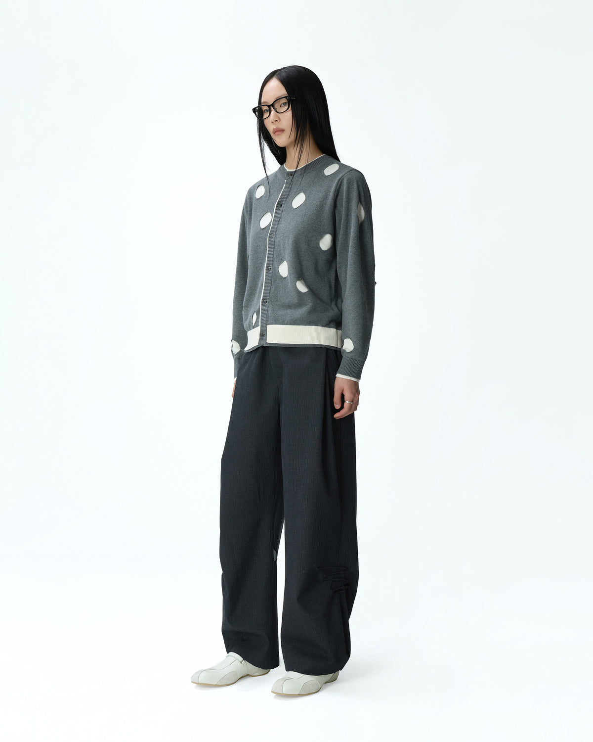 Ader Error - Cardigan Product. 27 (Grey) product image 8 | TRAB K-Fashion Australia