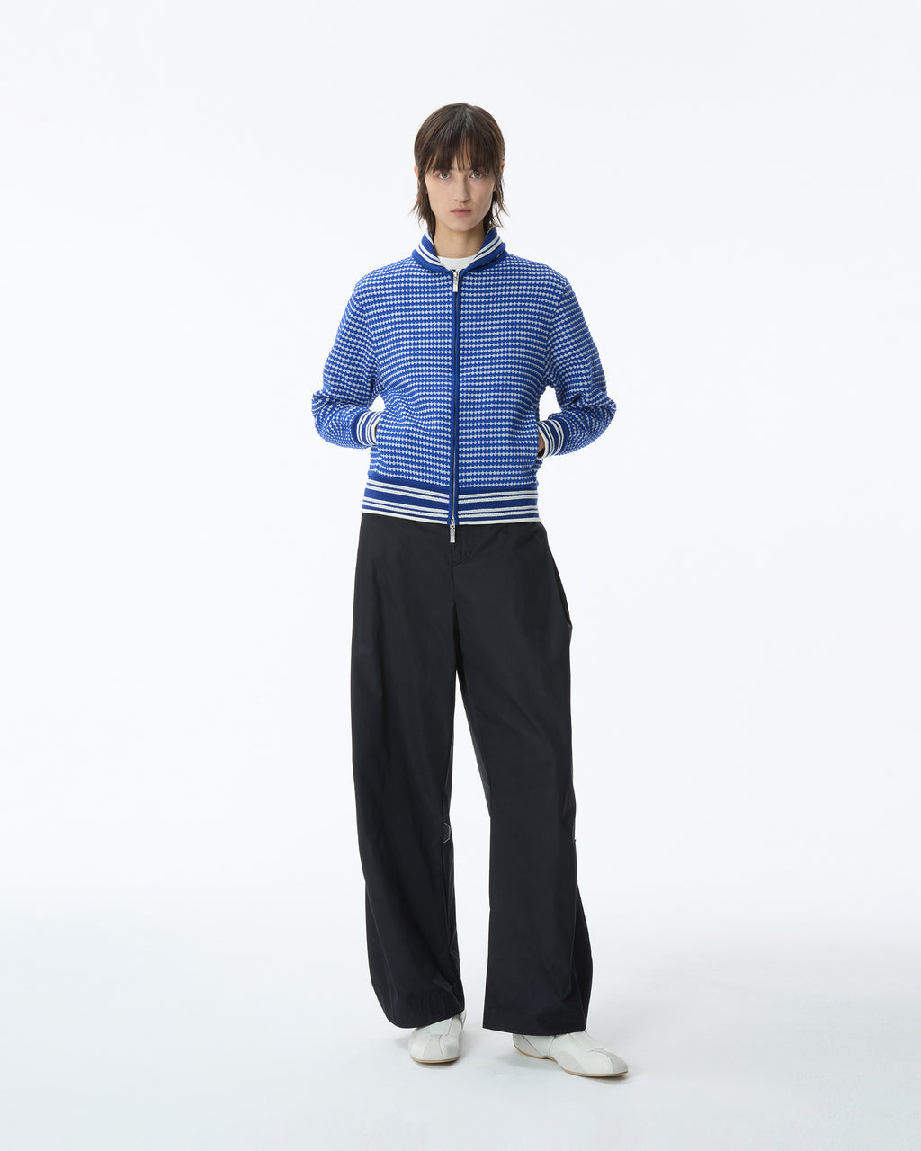 Ader Error - Knit zip-up Product. 28 (Blue) product image 1 | TRAB K-Fashion Australia