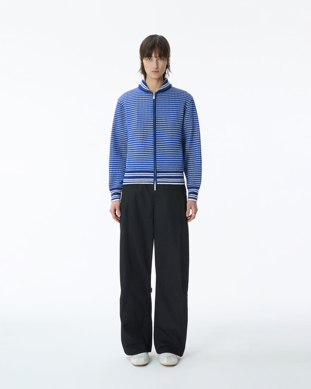 Ader Error - Knit zip-up Product. 28 (Blue) product image 2 | TRAB K-Fashion Australia