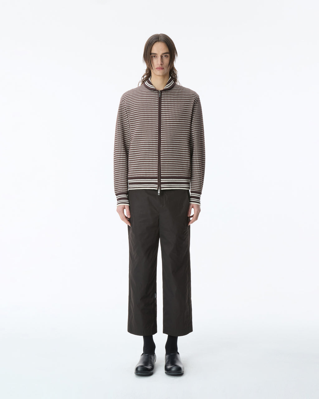 Ader Error - Knit zip-up Product. 28 (Brown) product image 10 | TRAB K-Fashion Australia