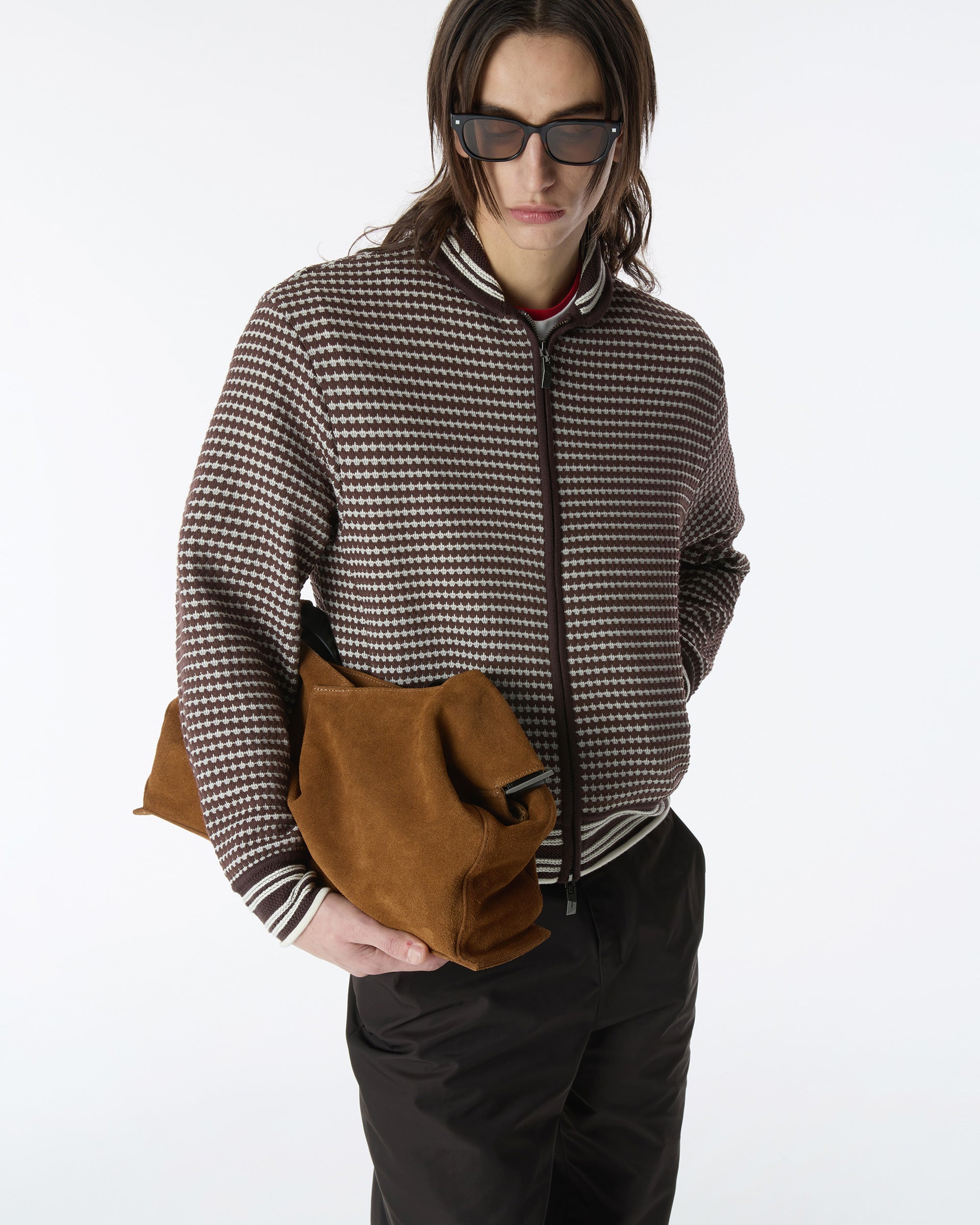 Ader Error - Knit zip-up Product. 28 (Brown) product image 12 | TRAB K-Fashion Australia