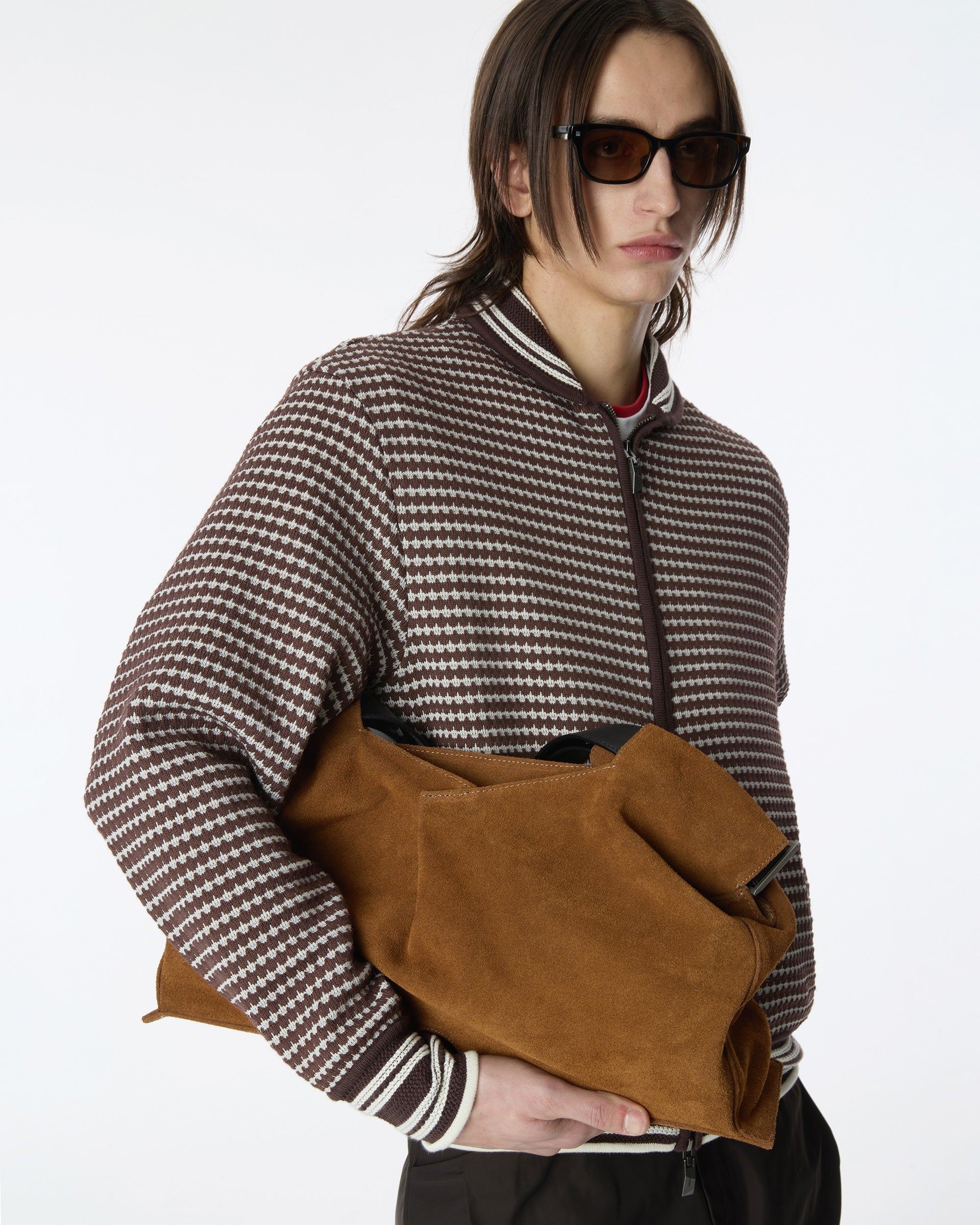 Ader Error - Knit zip-up Product. 28 (Brown) product image 13 | TRAB K-Fashion Australia