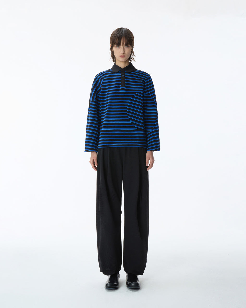Ader Error - Polo LS T-shirt Product. 29 (Noir) product image 2 | TRAB K-Fashion Australia