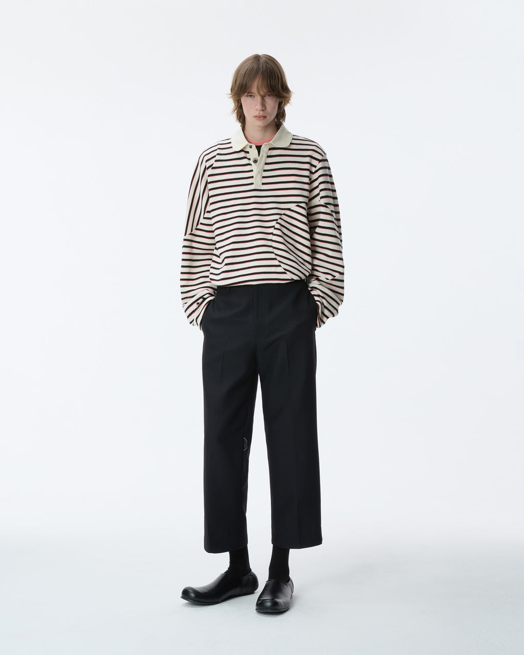 Ader Error - Polo LS T-shirt Product. 29 (Ivory) product image 10 | TRAB K-Fashion Australia