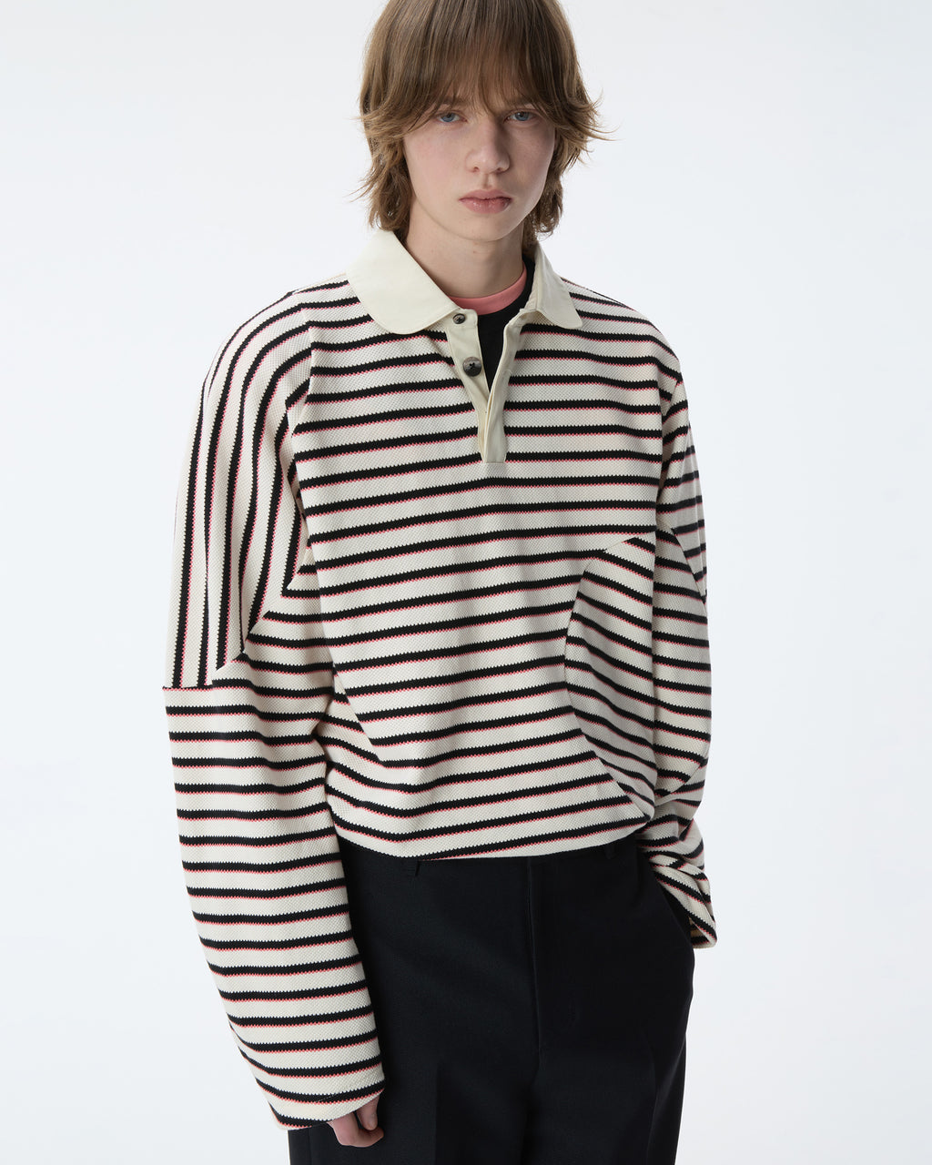 Ader Error - Polo LS T-shirt Product. 29 (Ivory) product image 13 | TRAB K-Fashion Australia