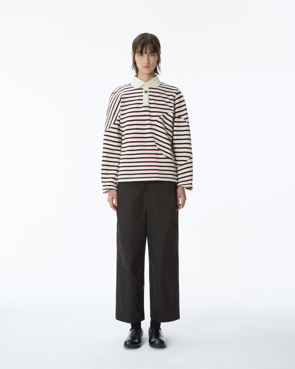 Ader Error - Polo LS T-shirt Product. 29 (Ivory) product image 2 | TRAB K-Fashion Australia