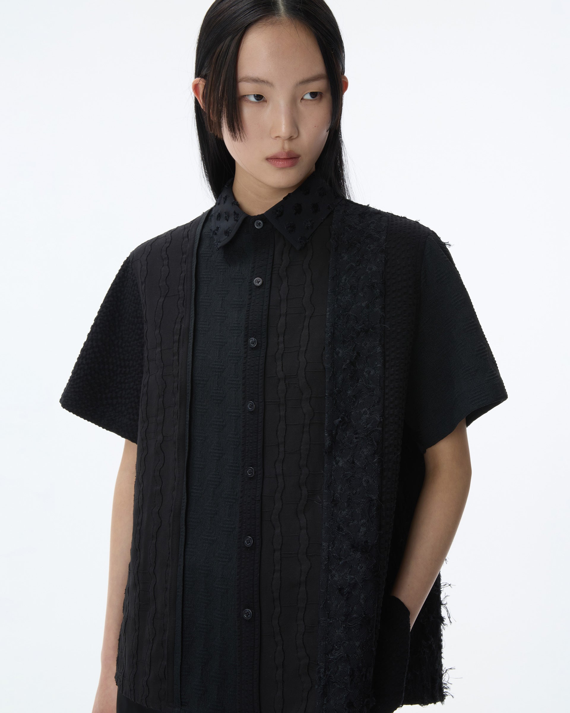 Ader Error - Half Sleeve Shirt Product. 36 (Noir) product image 5 | TRAB K-Fashion Australia