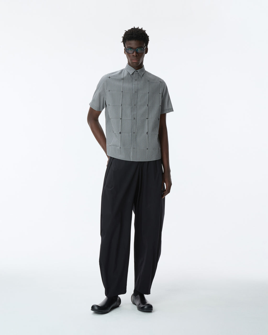 Ader Error - Half Sleeve Shirt Product. 38 (Noir) product image 9 | TRAB K-Fashion Australia
