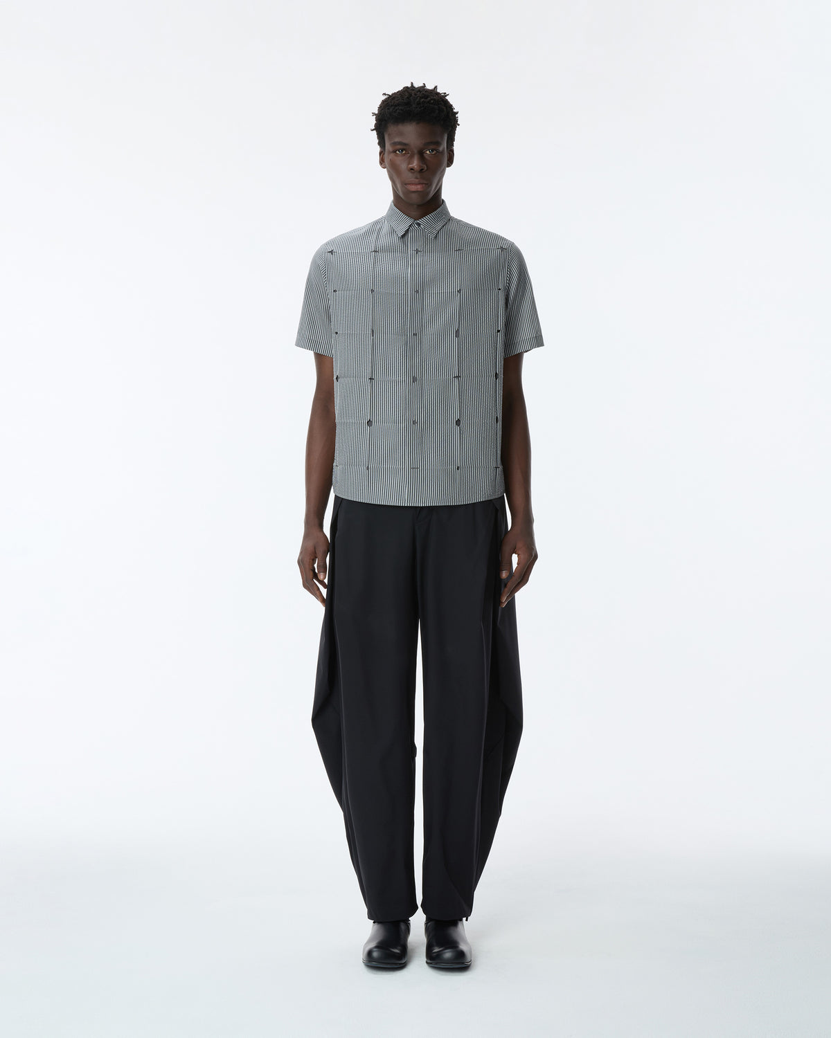 Ader Error - Half Sleeve Shirt Product. 38 (Noir) product image 2 | TRAB K-Fashion Australia