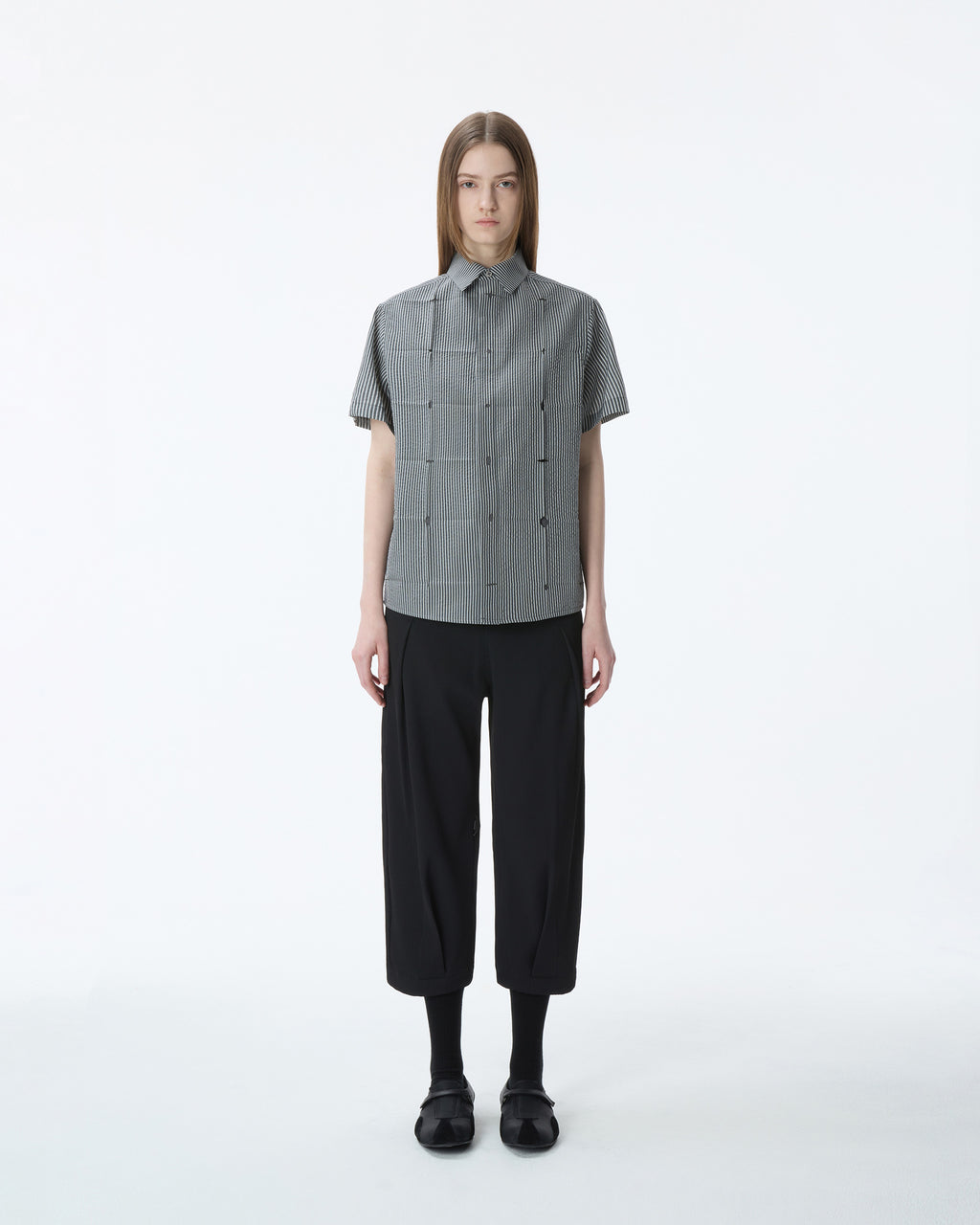 Ader Error - Half Sleeve Shirt Product. 38 (Noir) product image 2 | TRAB K-Fashion Australia
