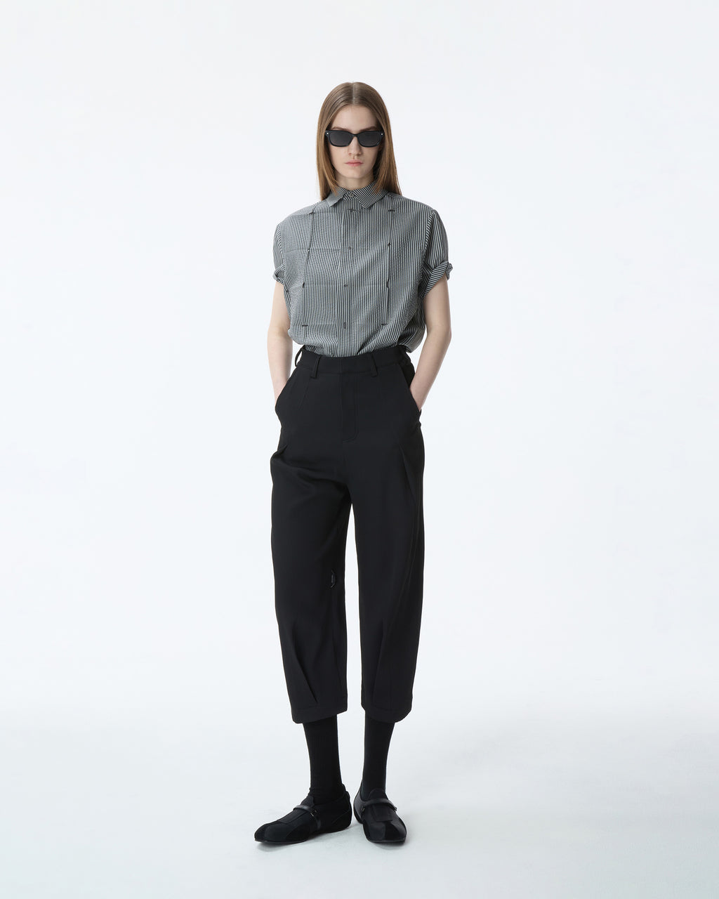 Ader Error - Half Sleeve Shirt Product. 38 (Noir) product image 4 | TRAB K-Fashion Australia