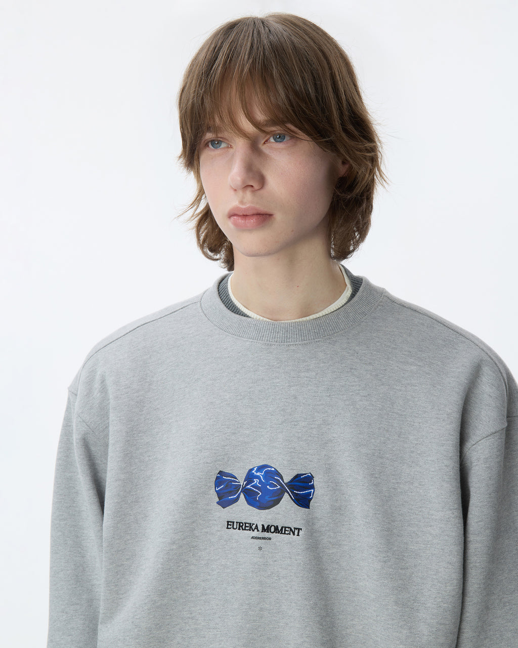 Ader Error - Lolly Sweatshirt Product. 43 (Grey) product image 15 | TRAB K-Fashion Australia