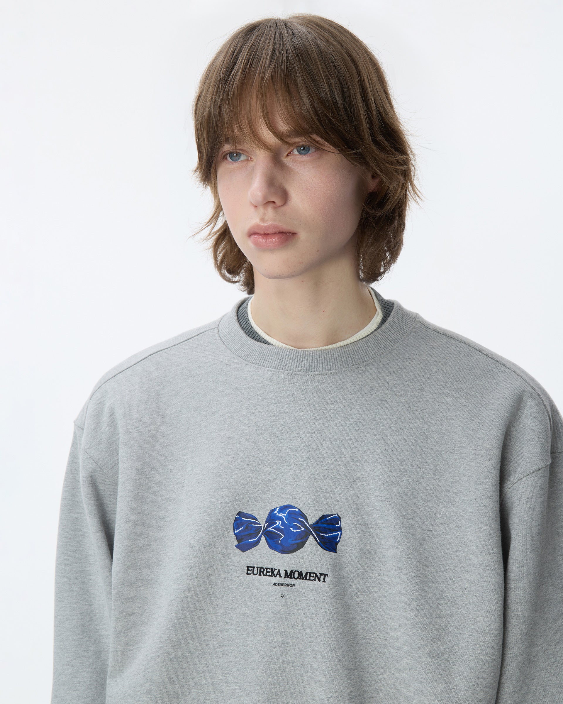 Ader Error - Lolly Sweatshirt Product. 43 (Grey) product image 15 | TRAB K-Fashion Australia