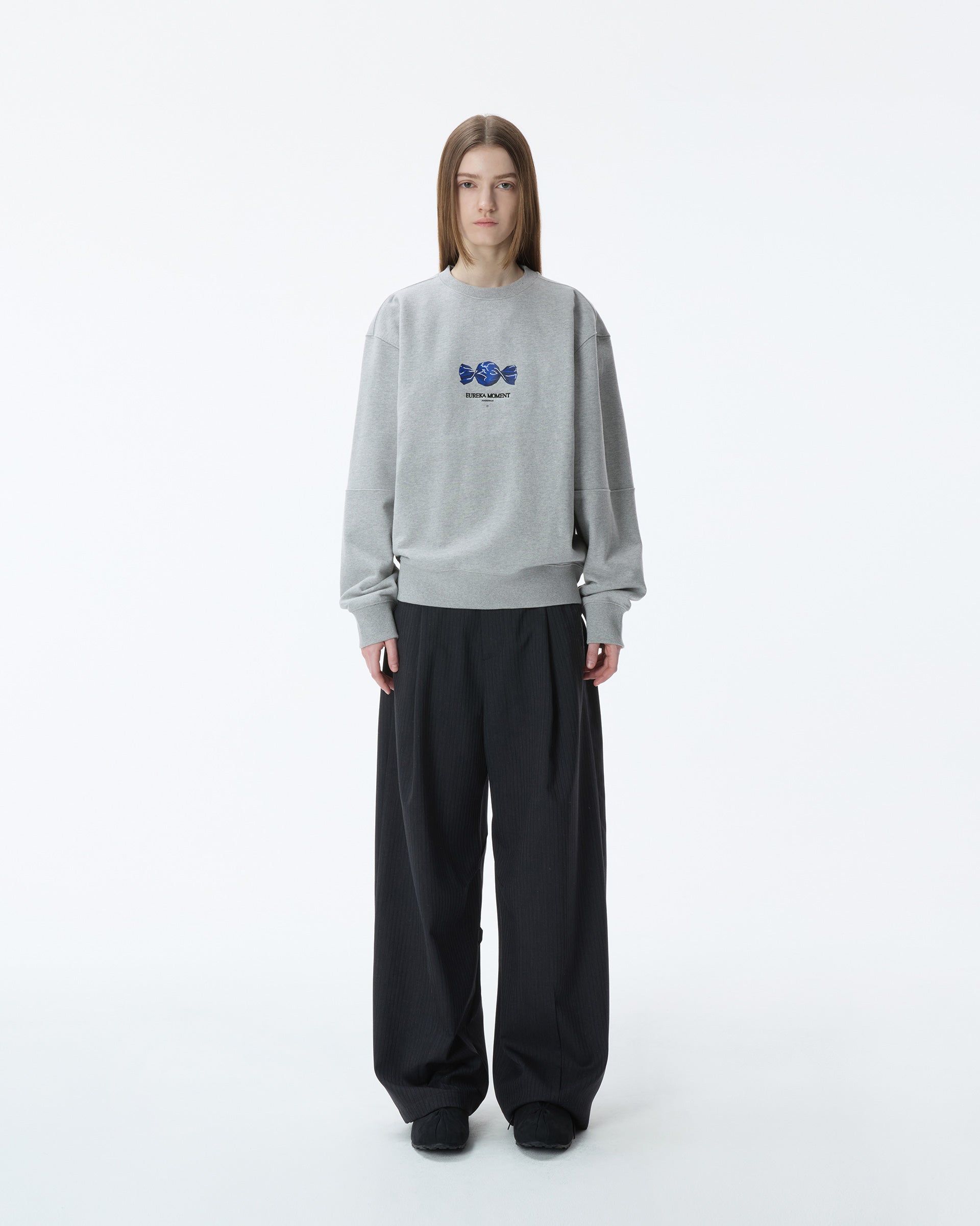 Ader Error - Lolly スウェットシャツ商品。43 (グレー) | TRAB K