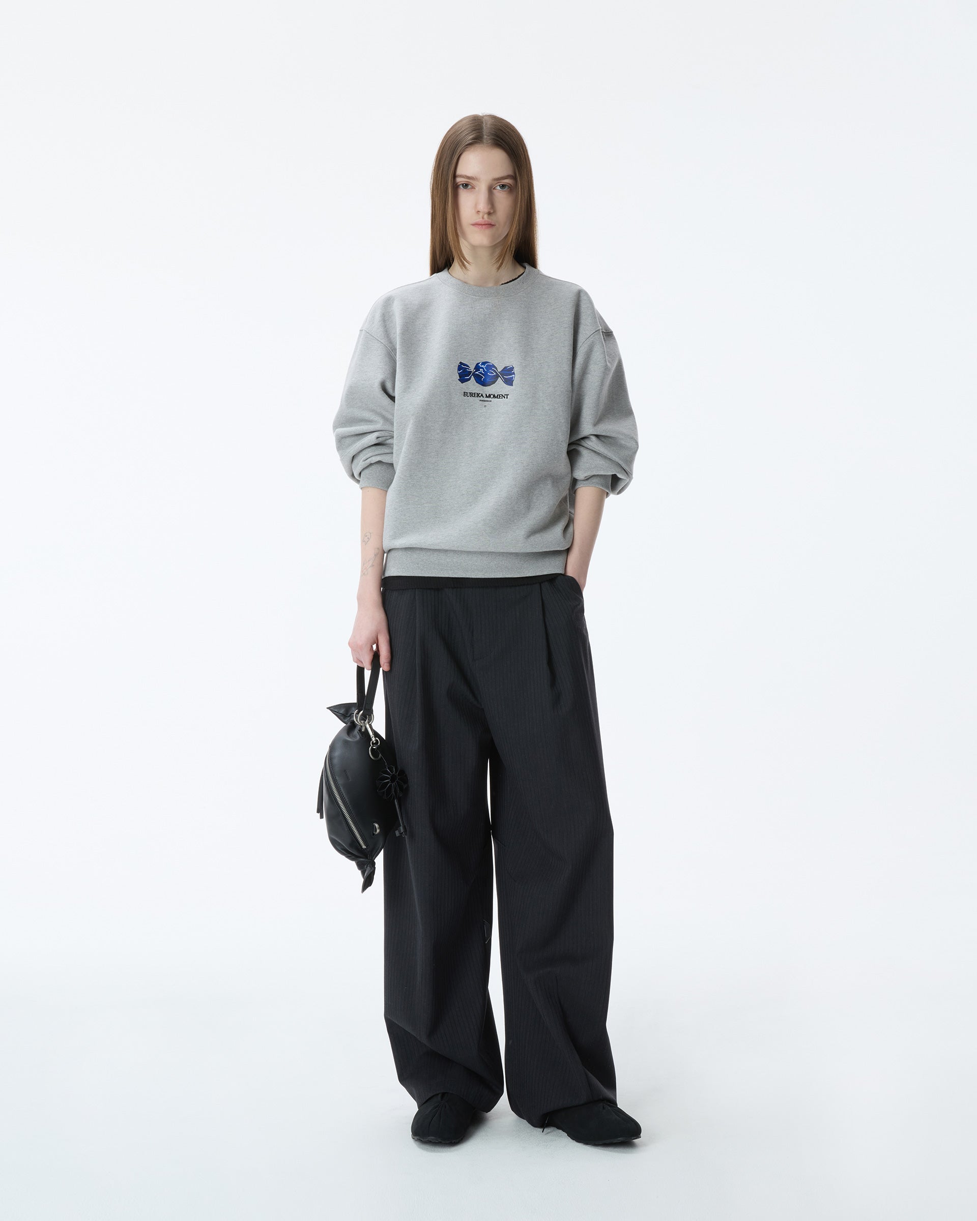 Ader Error - Lolly Sweatshirt Product. 43 (Grey) product image 4 | TRAB K-Fashion Australia