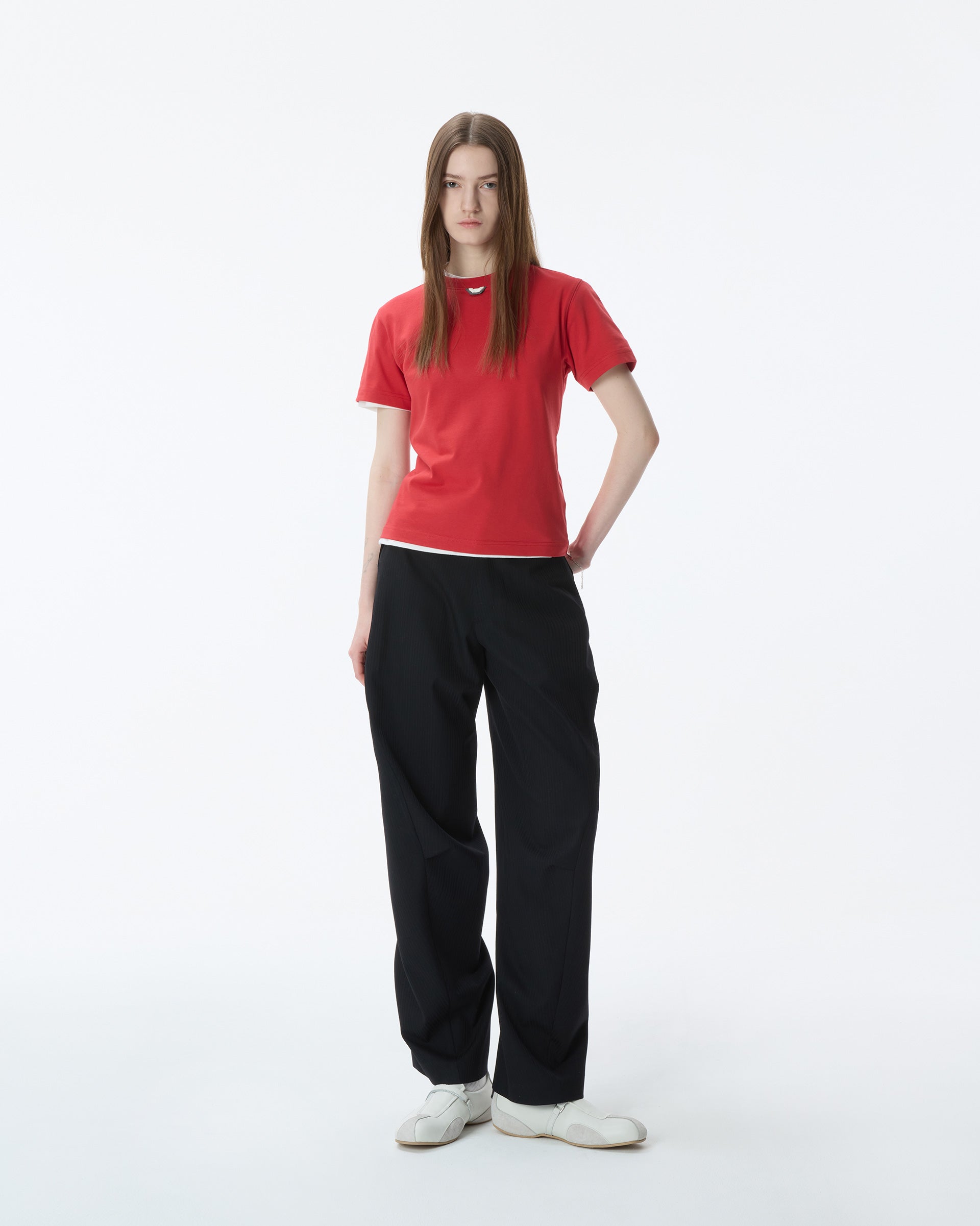 Ader Error - T-Shirt Product. 47 (Red) product image 1 | TRAB K-Fashion Australia