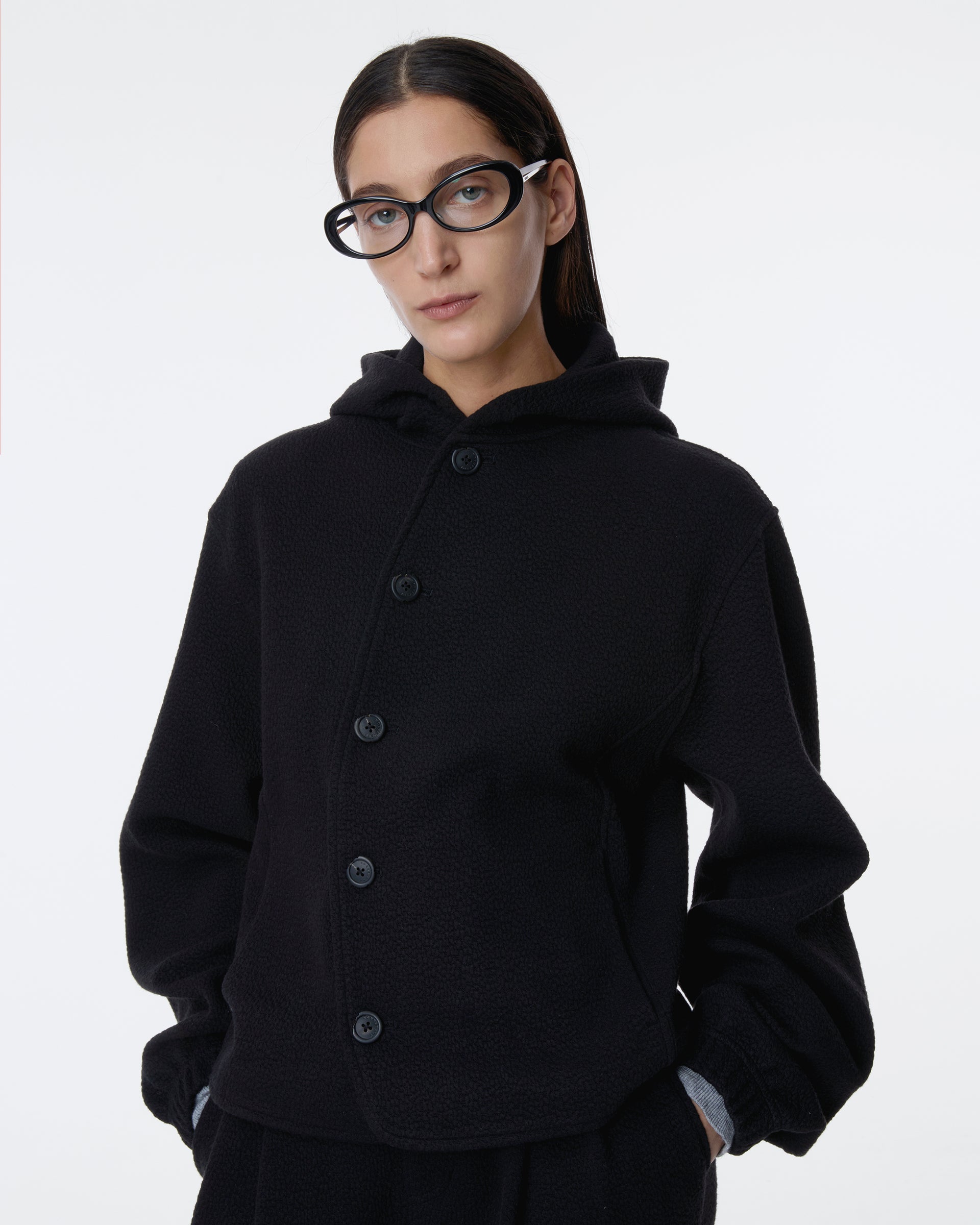 Ader Error - Realce Hoodie Jacket Product. 4 (Noir) product image 5 | TRAB K-Fashion Australia