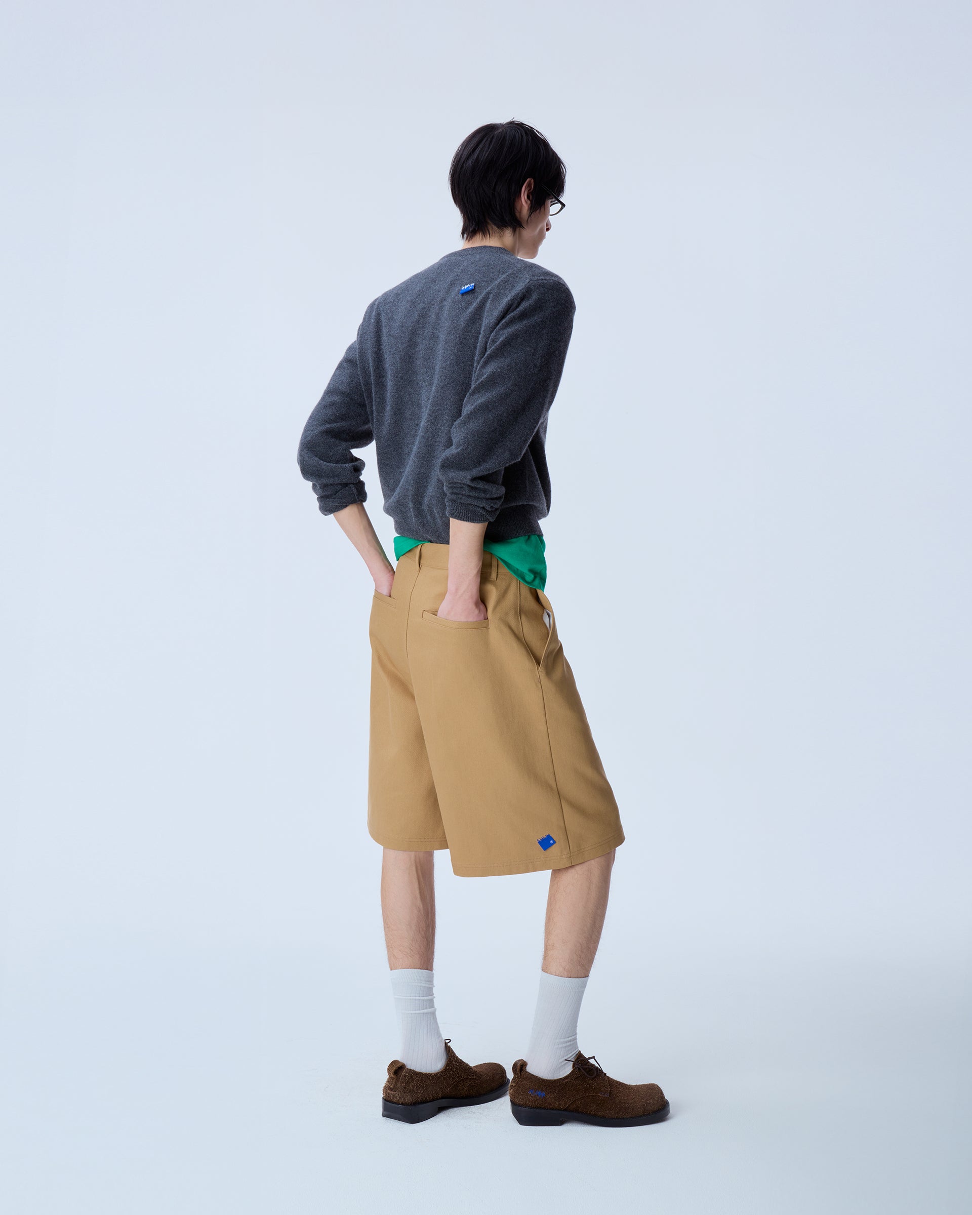 Ader Error - Sig; BL Tag shorts 01 (Beige) product image 12 | TRAB K-Fashion Australia