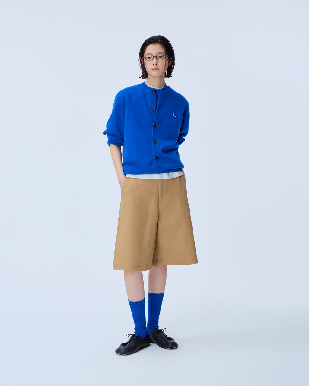 Ader Error - Sig; BL Tag shorts 01 (Beige) product image 1 | TRAB K-Fashion Australia