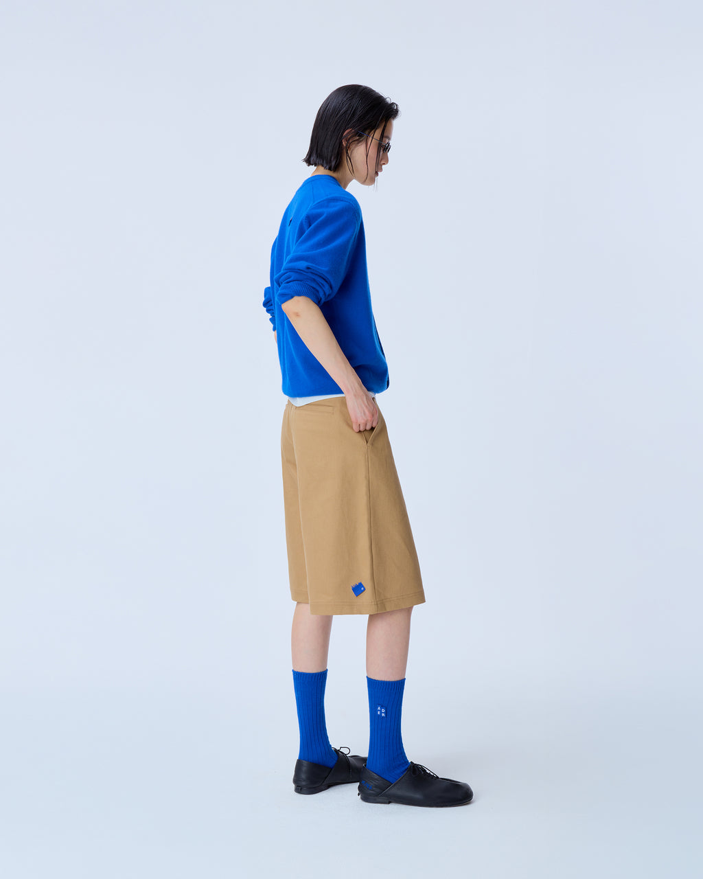 Ader Error - Sig; BL Tag shorts 01 (Beige) product image 2 | TRAB K-Fashion Australia