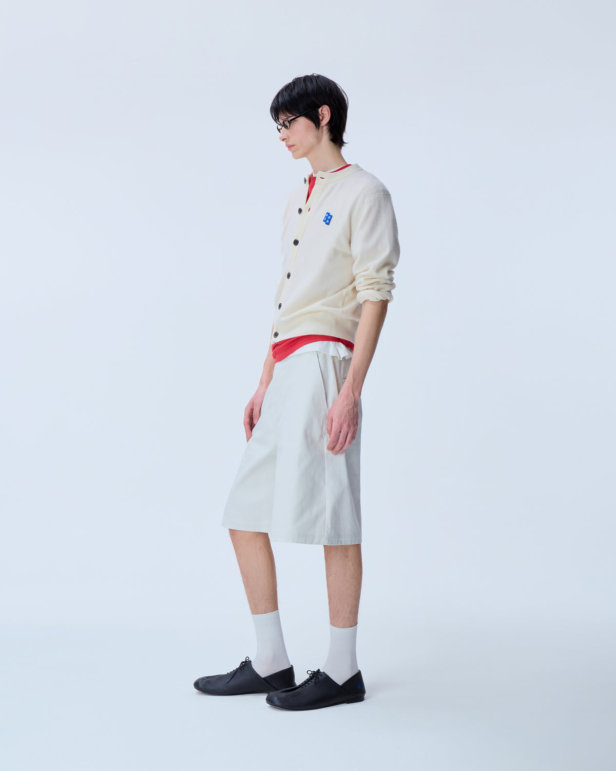 Ader Error - Sig; BL Tag shorts 01 (Ivory) product image 2 | TRAB K-Fashion Australia