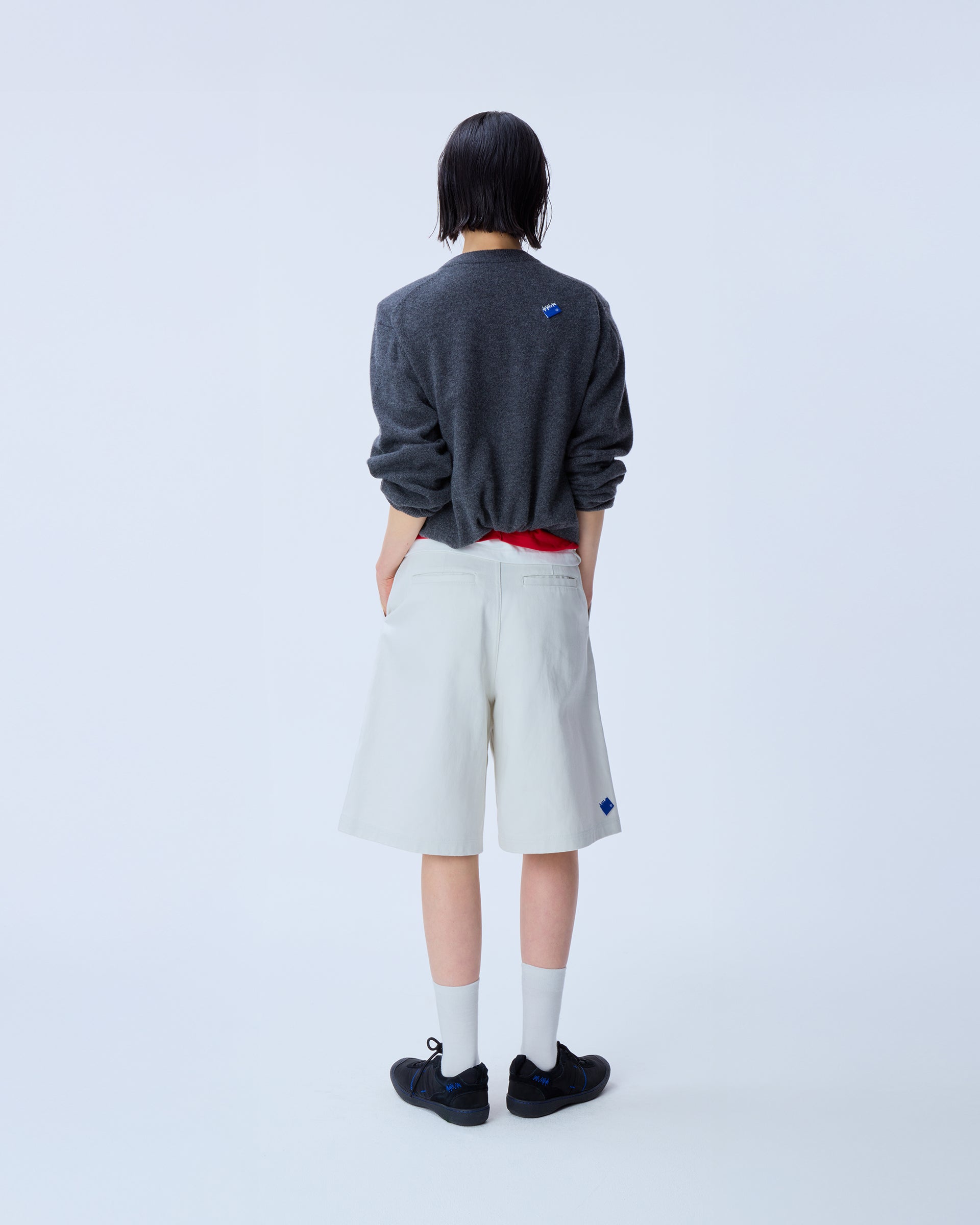 Ader Error - Sig; BL Tag shorts 01 (Ivory) product image 3 | TRAB K-Fashion Australia